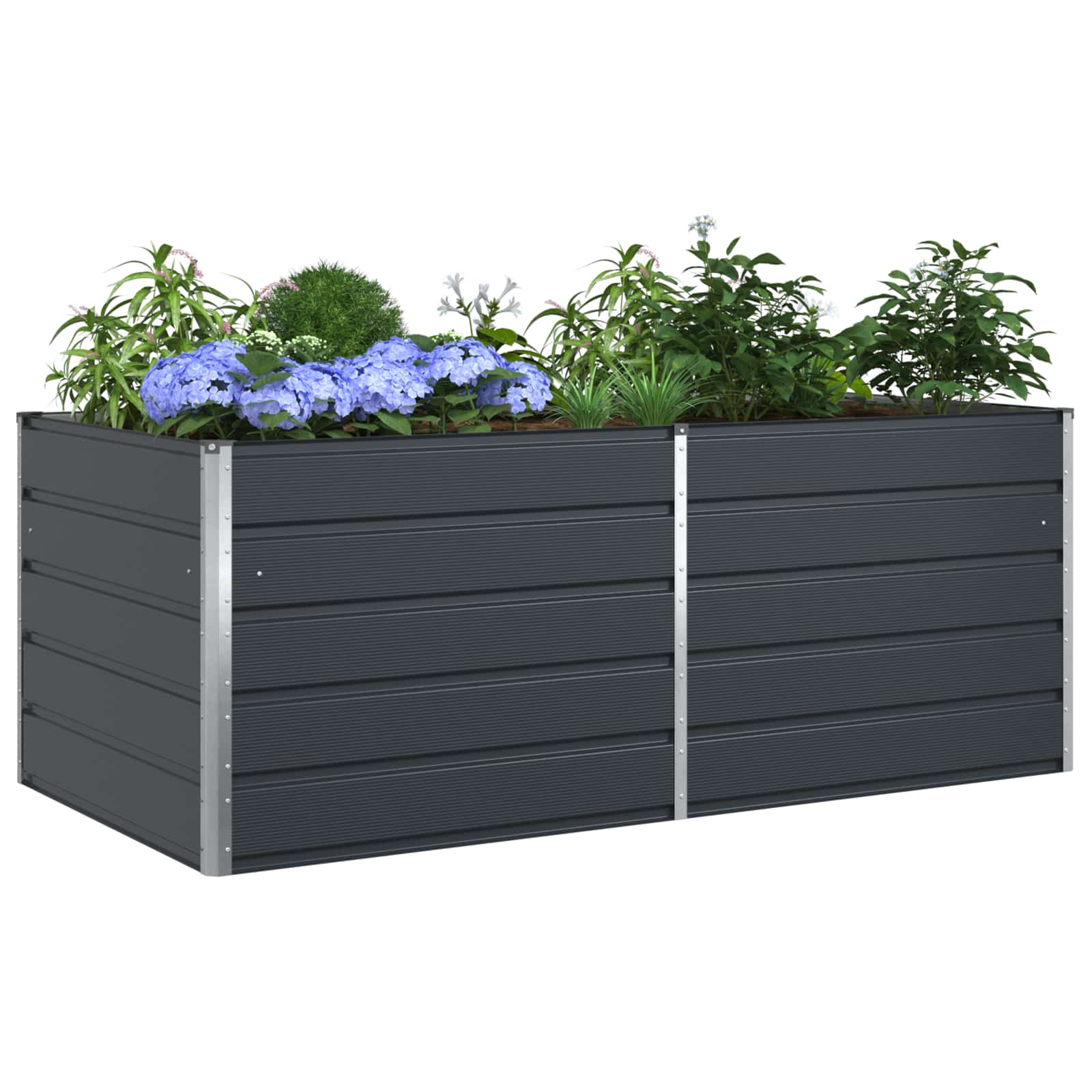 vidaXL Donica Antracyt 195 x 100 x 75 cm Stal Galwanizowana