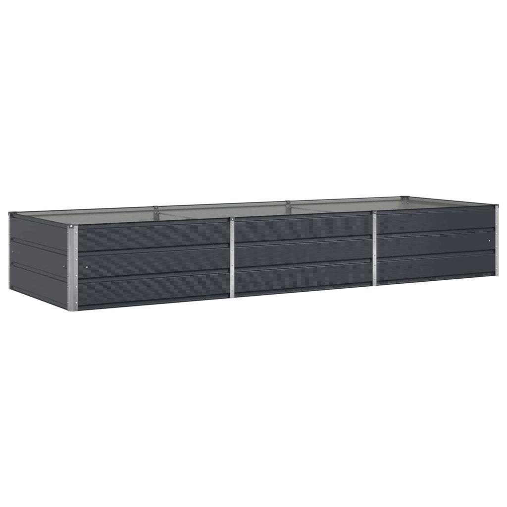 vidaXL Donica Antracyt 290 x 100 x 45 cm Stal Galwanizowana