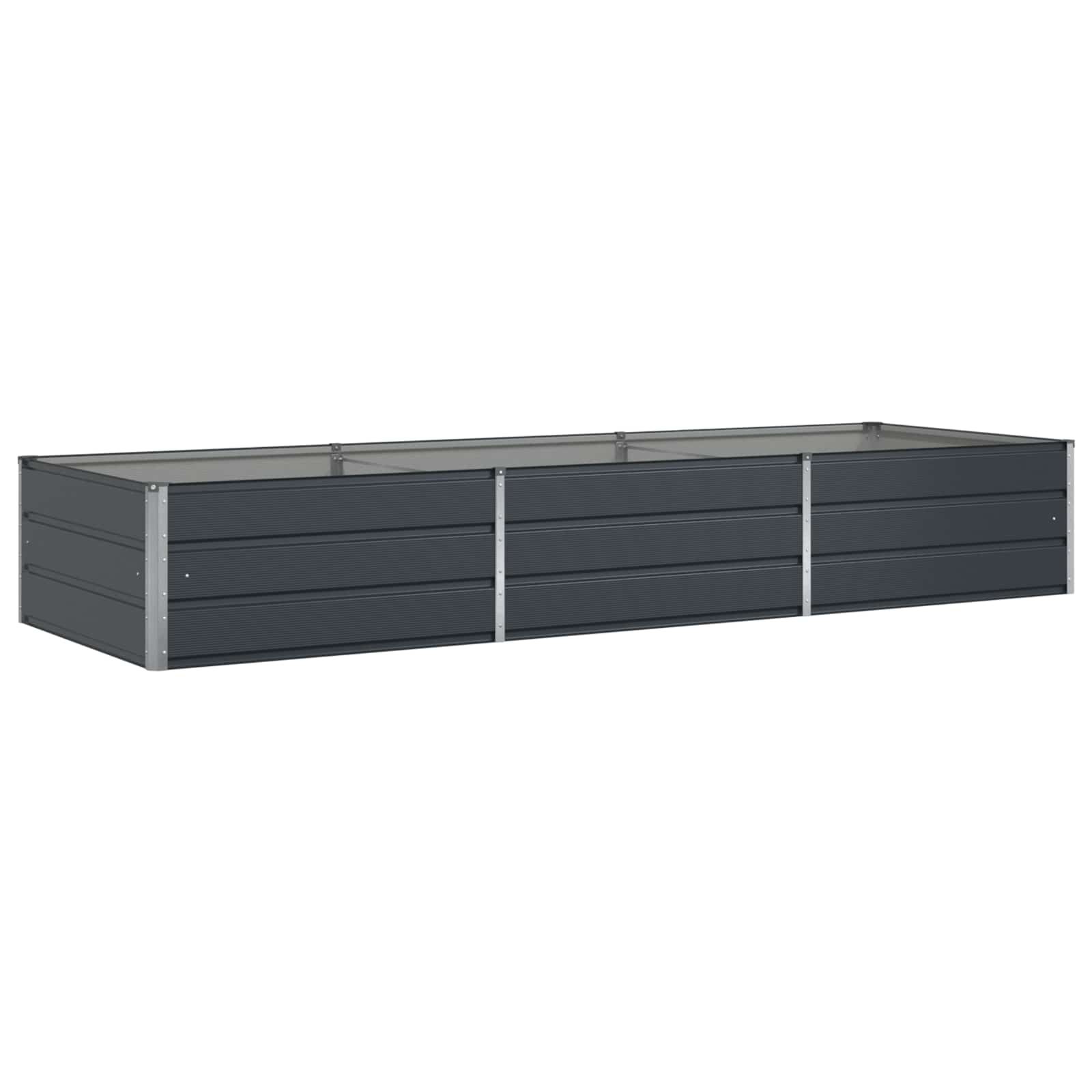 vidaXL Donica Antracyt 290 x 100 x 45 cm Stal Galwanizowana