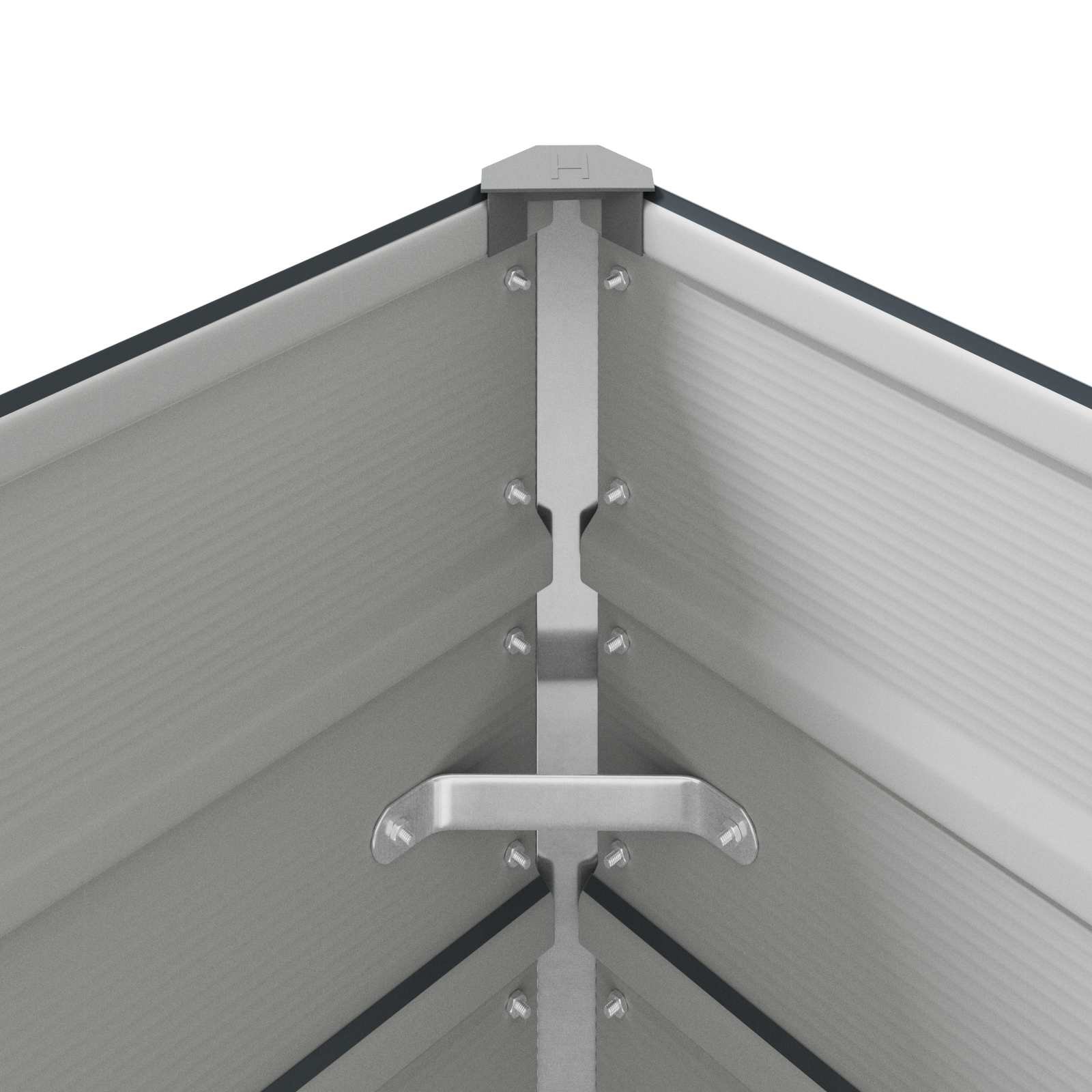vidaXL Donica Antracyt 385 x 100 x 45 cm Stal Galwanizowana