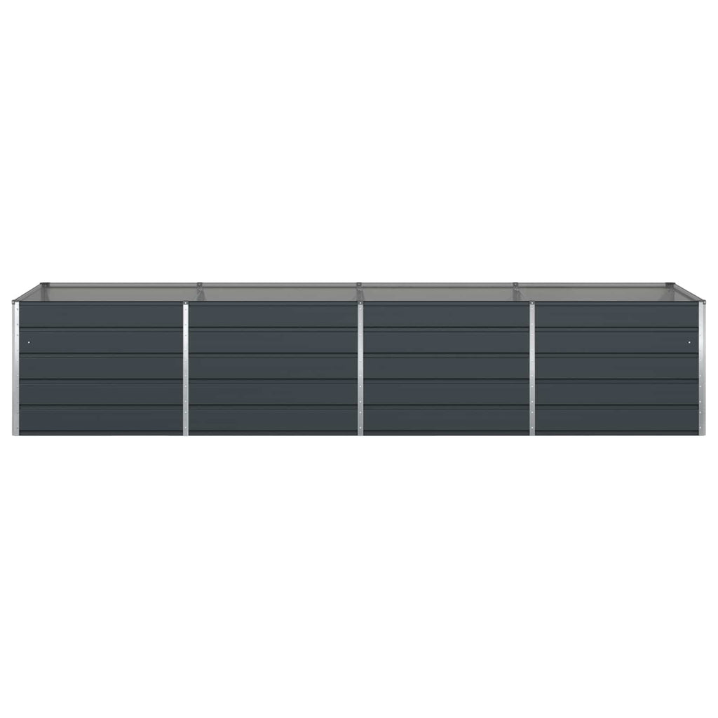vidaXL Donica Antracyt 385 x 100 x 75 cm Stal Galwanizowana