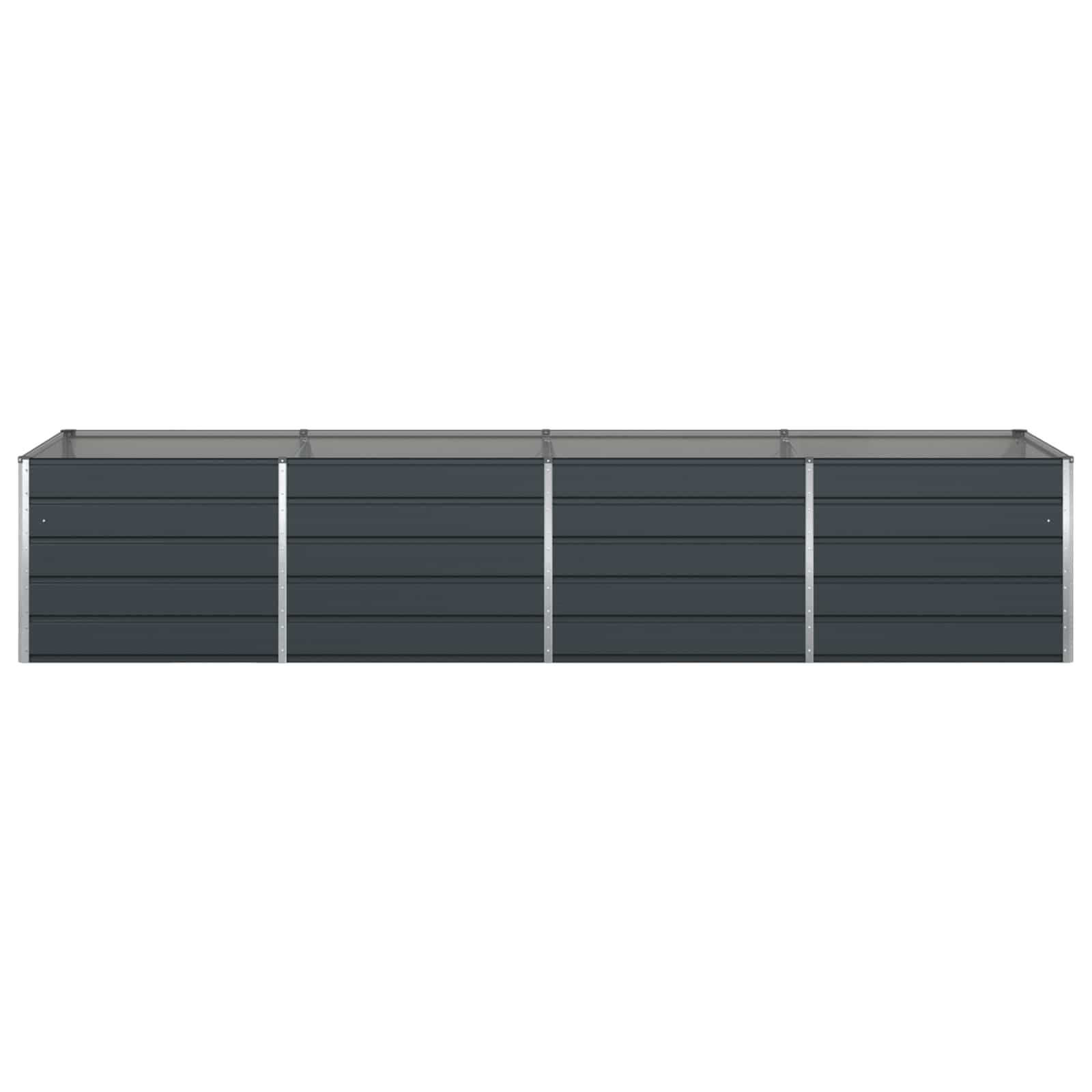 vidaXL Donica Antracyt 385 x 100 x 75 cm Stal Galwanizowana