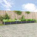 vidaXL Donica Antracyt 580 x 100 x 45 cm Stal Galwanizowana