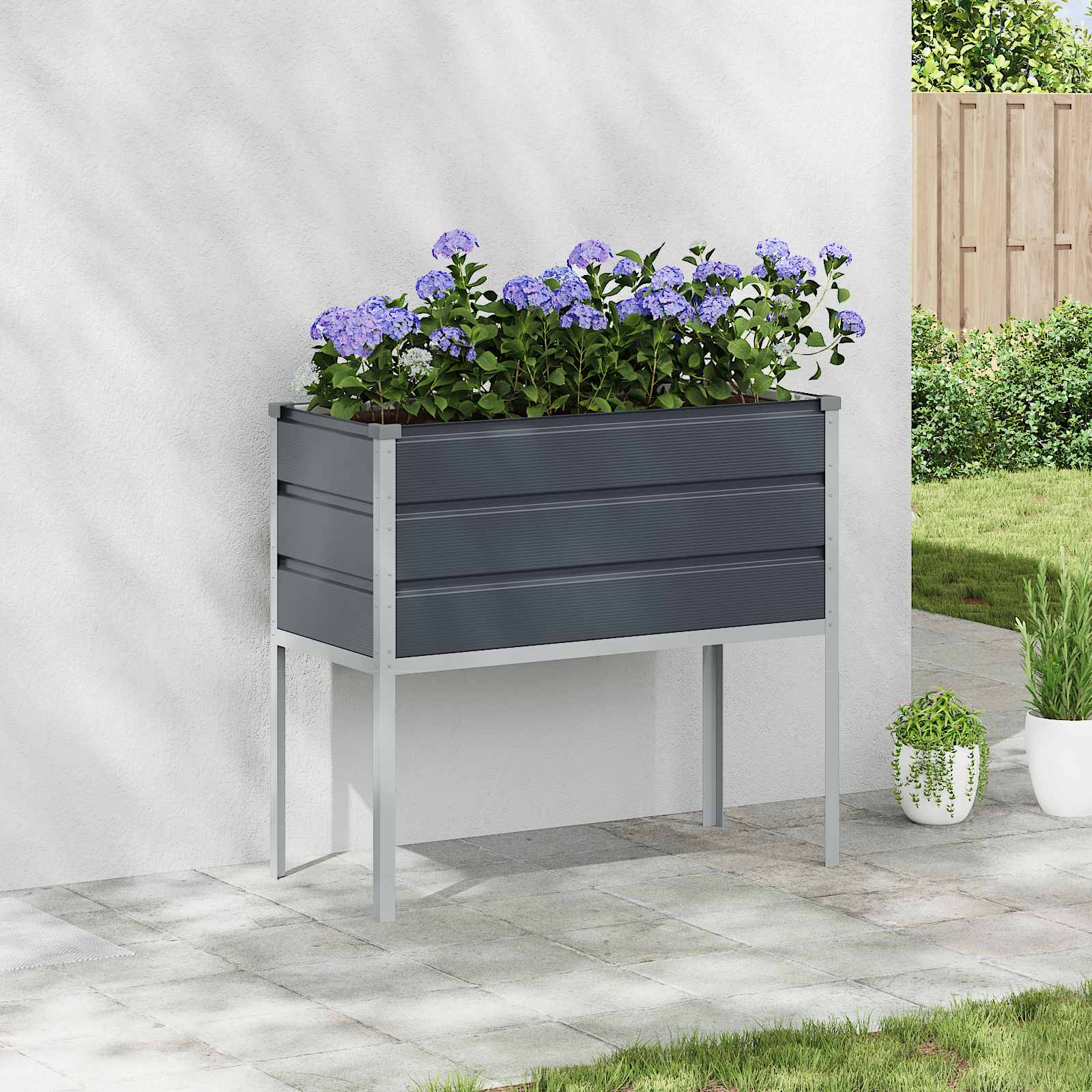 vidaXL Donica Antracyt 100 x 45 x 90 cm Stal Galwanizowana
