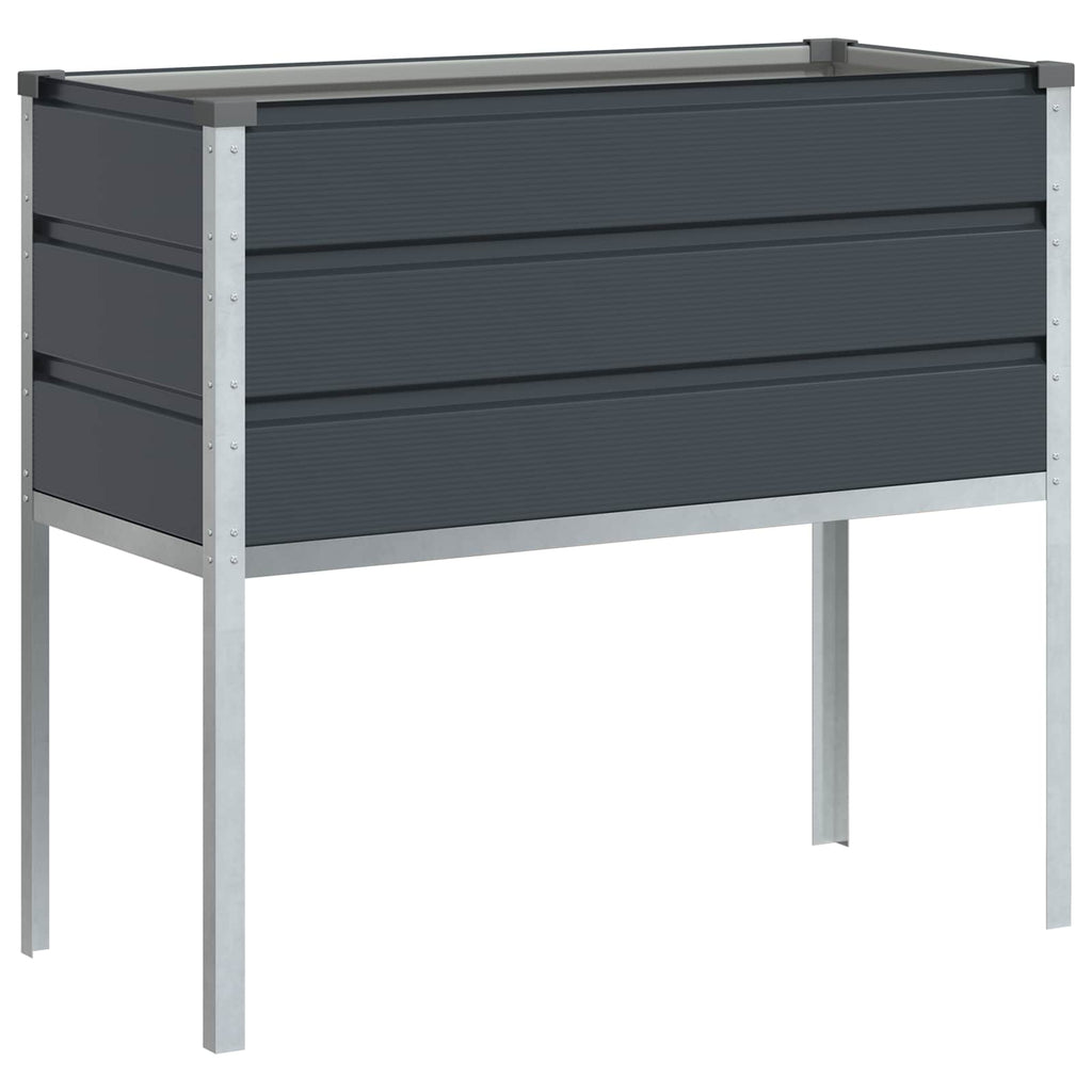 vidaXL Donica Antracyt 100 x 45 x 90 cm Stal Galwanizowana