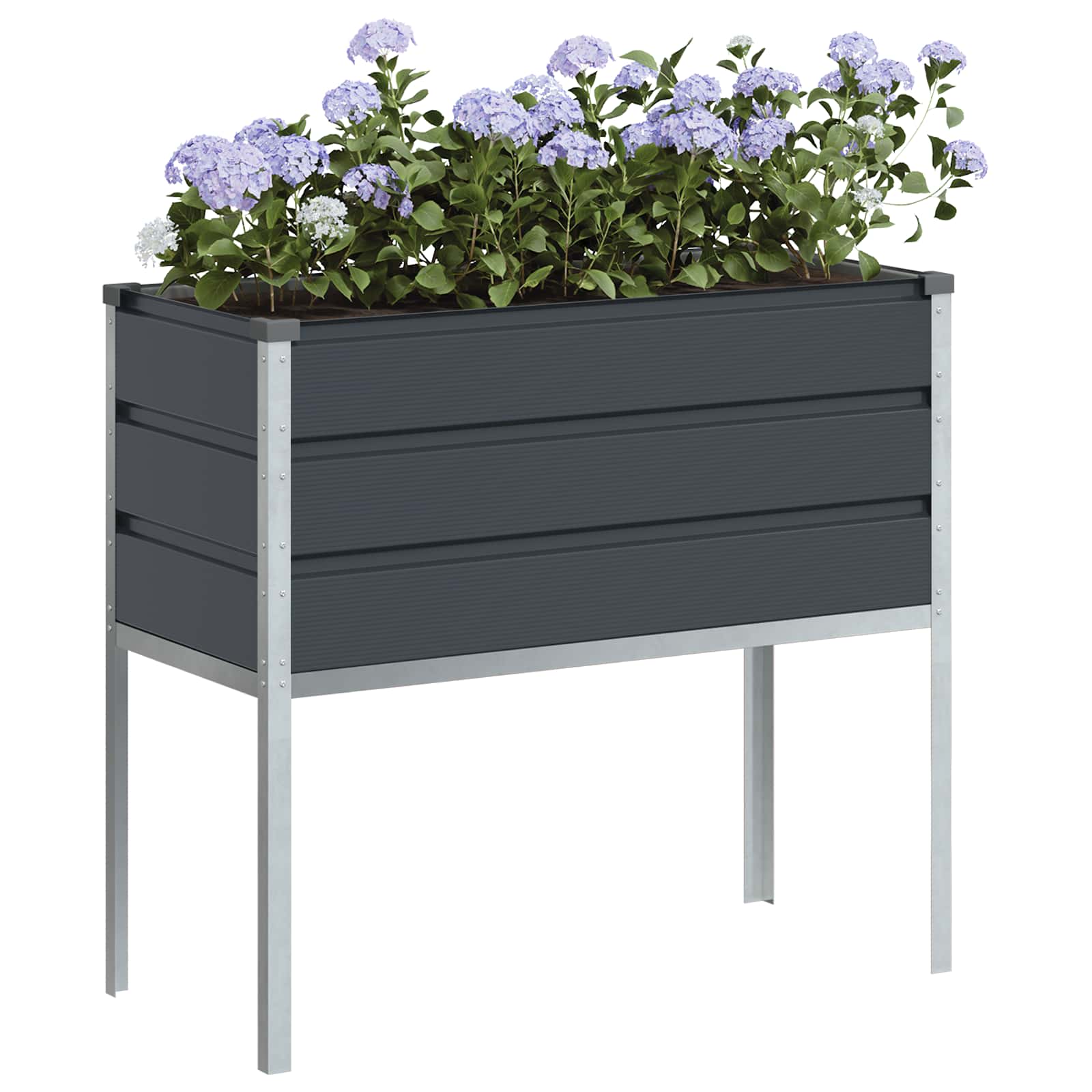 vidaXL Donica Antracyt 100 x 45 x 90 cm Stal Galwanizowana