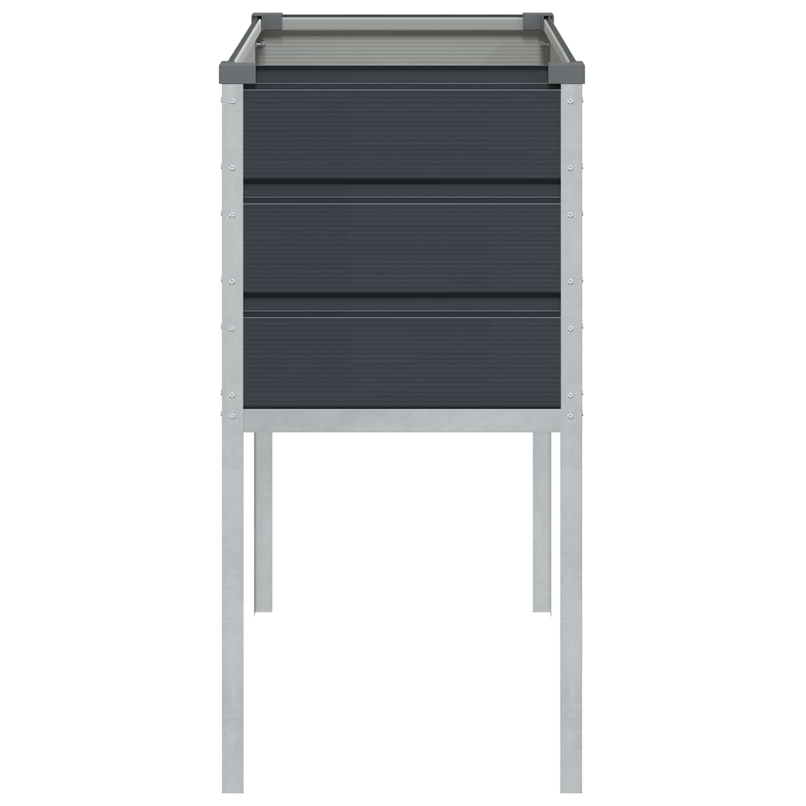 vidaXL Donica Antracyt 100 x 45 x 90 cm Stal Galwanizowana