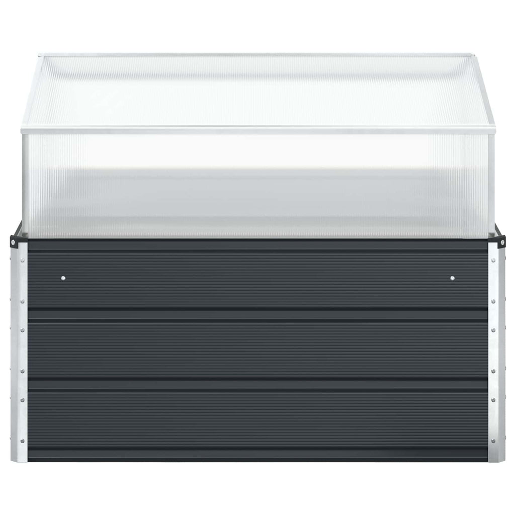 vidaXL Donica Antracyt 100 x 100 x 77 cm Stal Galwanizowana