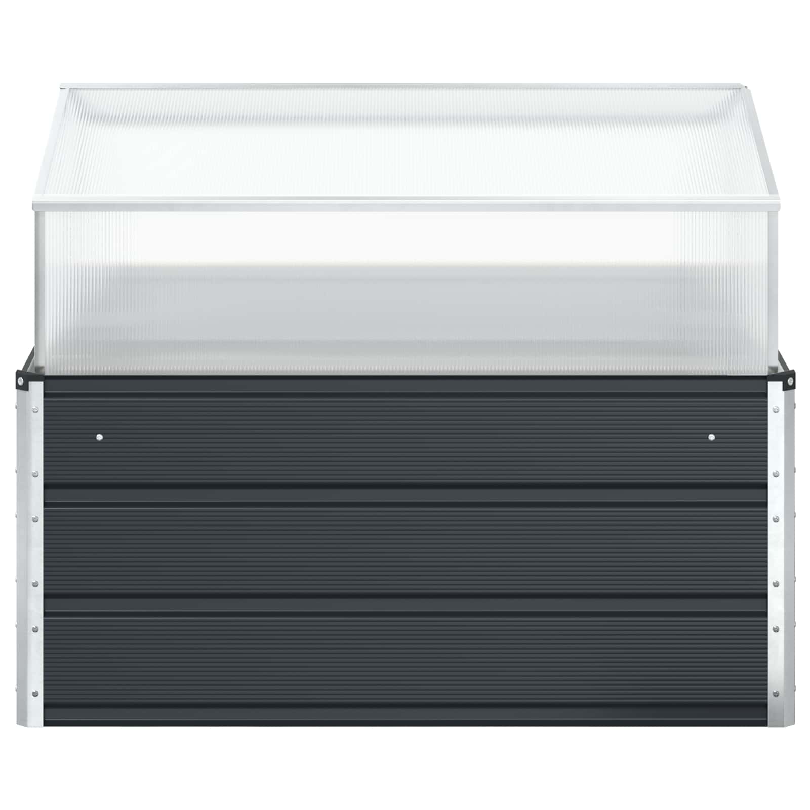 vidaXL Donica Antracyt 100 x 100 x 77 cm Stal Galwanizowana