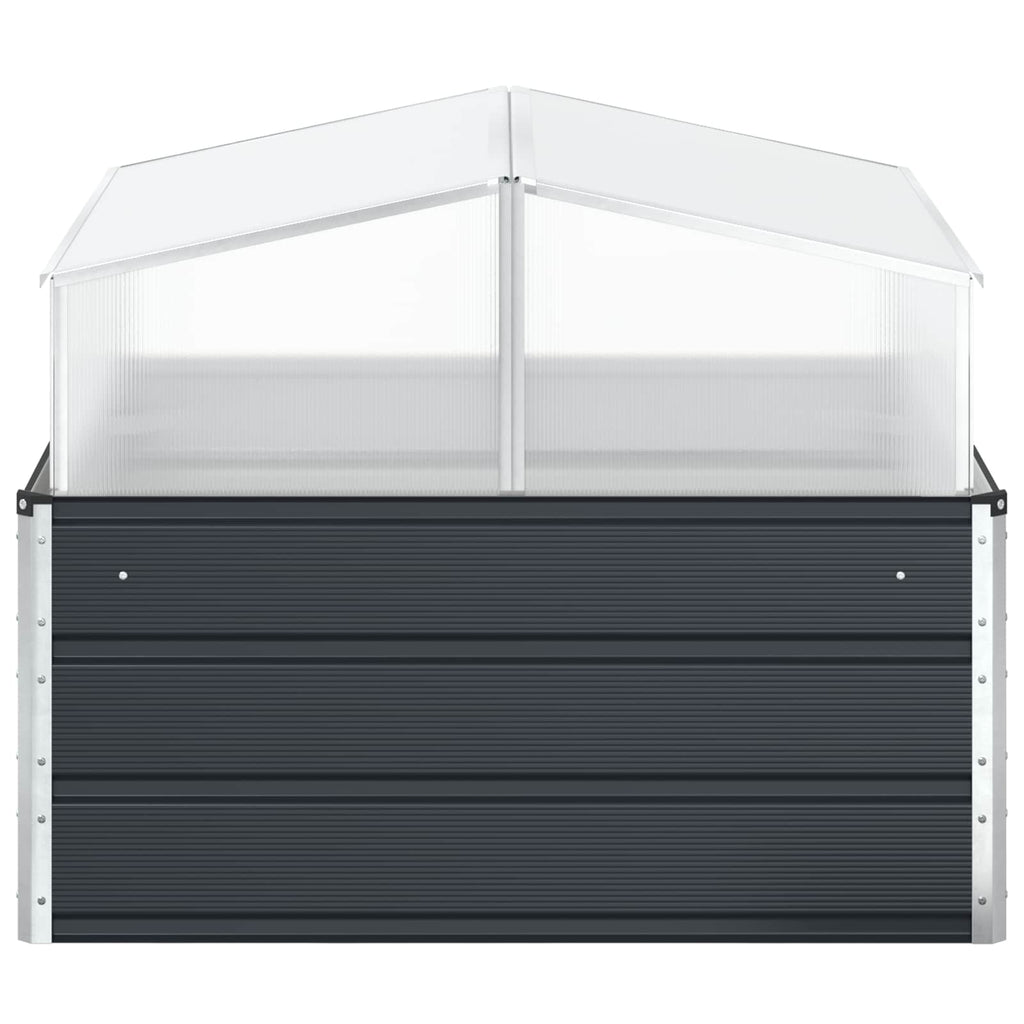 vidaXL Donica Antracyt 100 x 100 x 77 cm Stal Galwanizowana