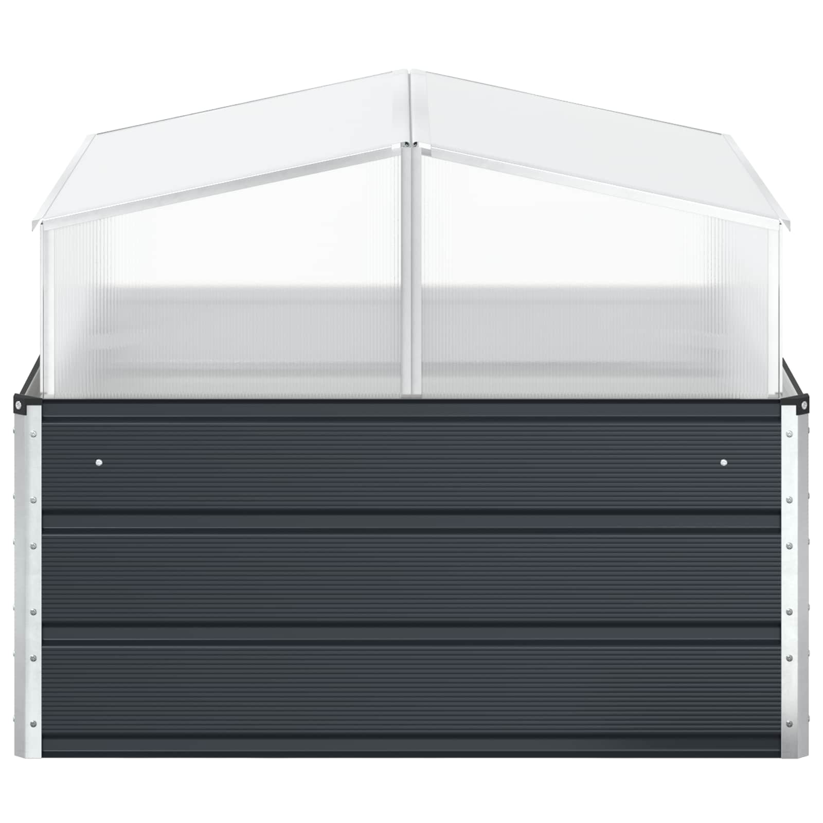 vidaXL Donica Antracyt 100 x 100 x 77 cm Stal Galwanizowana