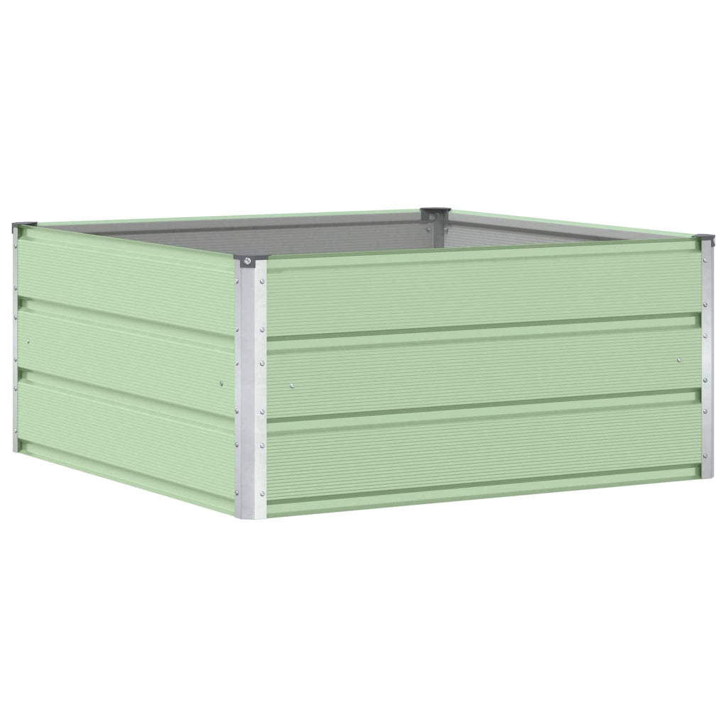 vidaXL Donica Pastelowa zieleń 100 x 100 x 45 cm Stal