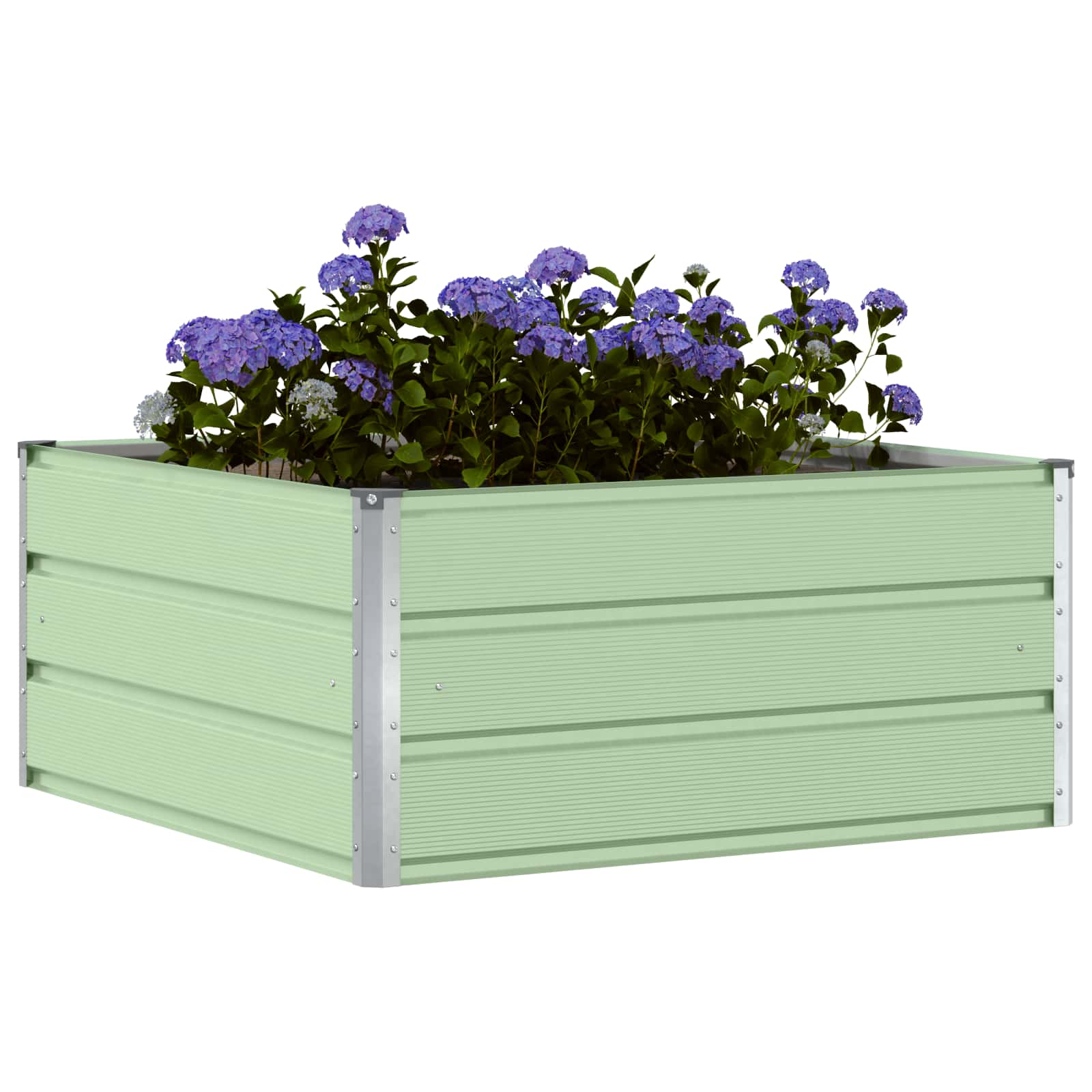 vidaXL Donica Pastelowa zieleń 100 x 100 x 45 cm Stal