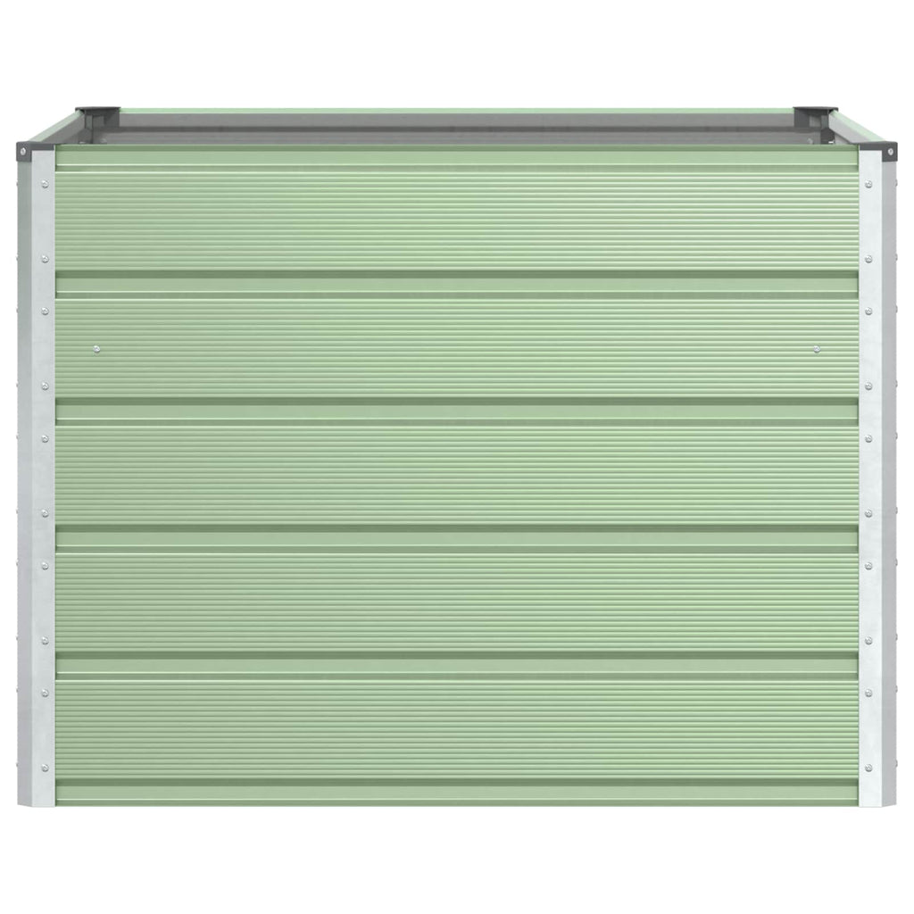 vidaXL Donica Pastelowa zieleń 100 x 100 x 75 cm Stal