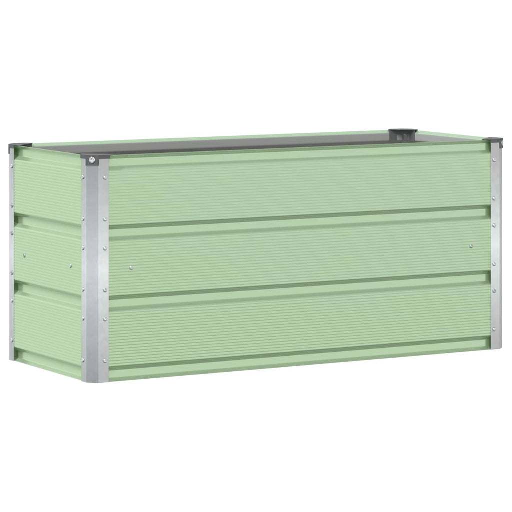 vidaXL Donica Zielony 100 x 40 x 45 cm Stal