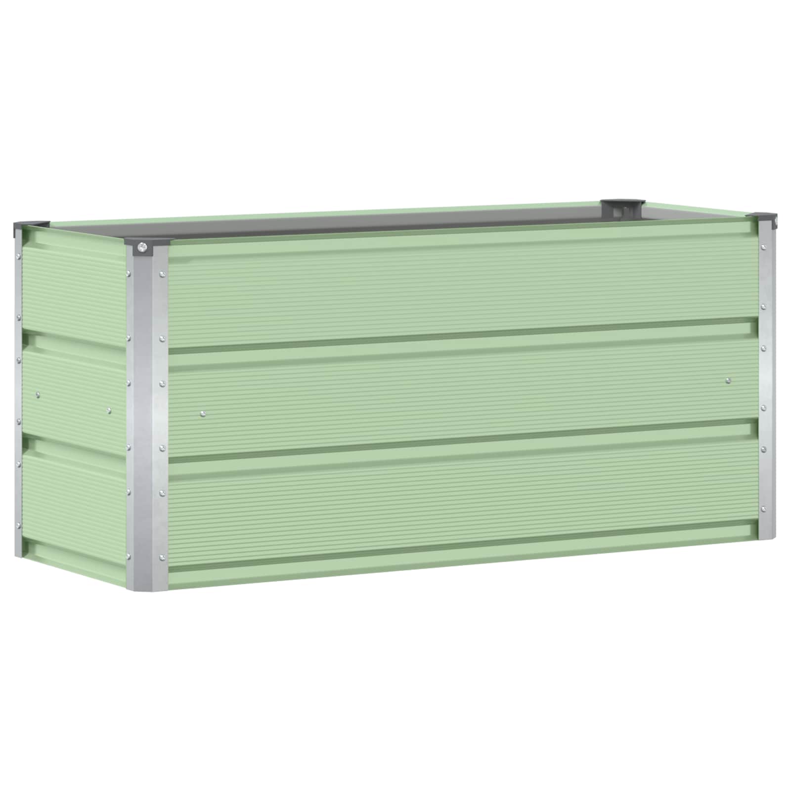 vidaXL Donica Zielony 100 x 40 x 45 cm Stal