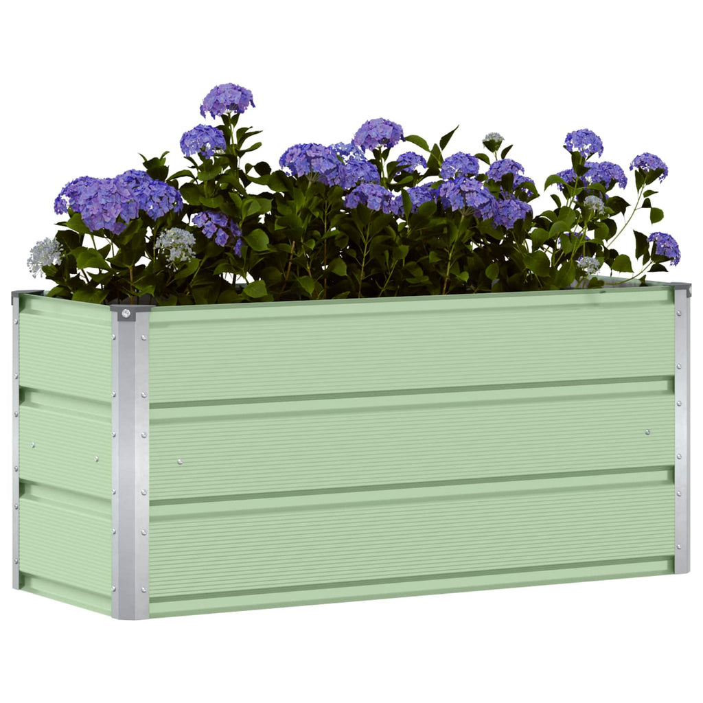 vidaXL Donica Zielony 100 x 40 x 45 cm Stal