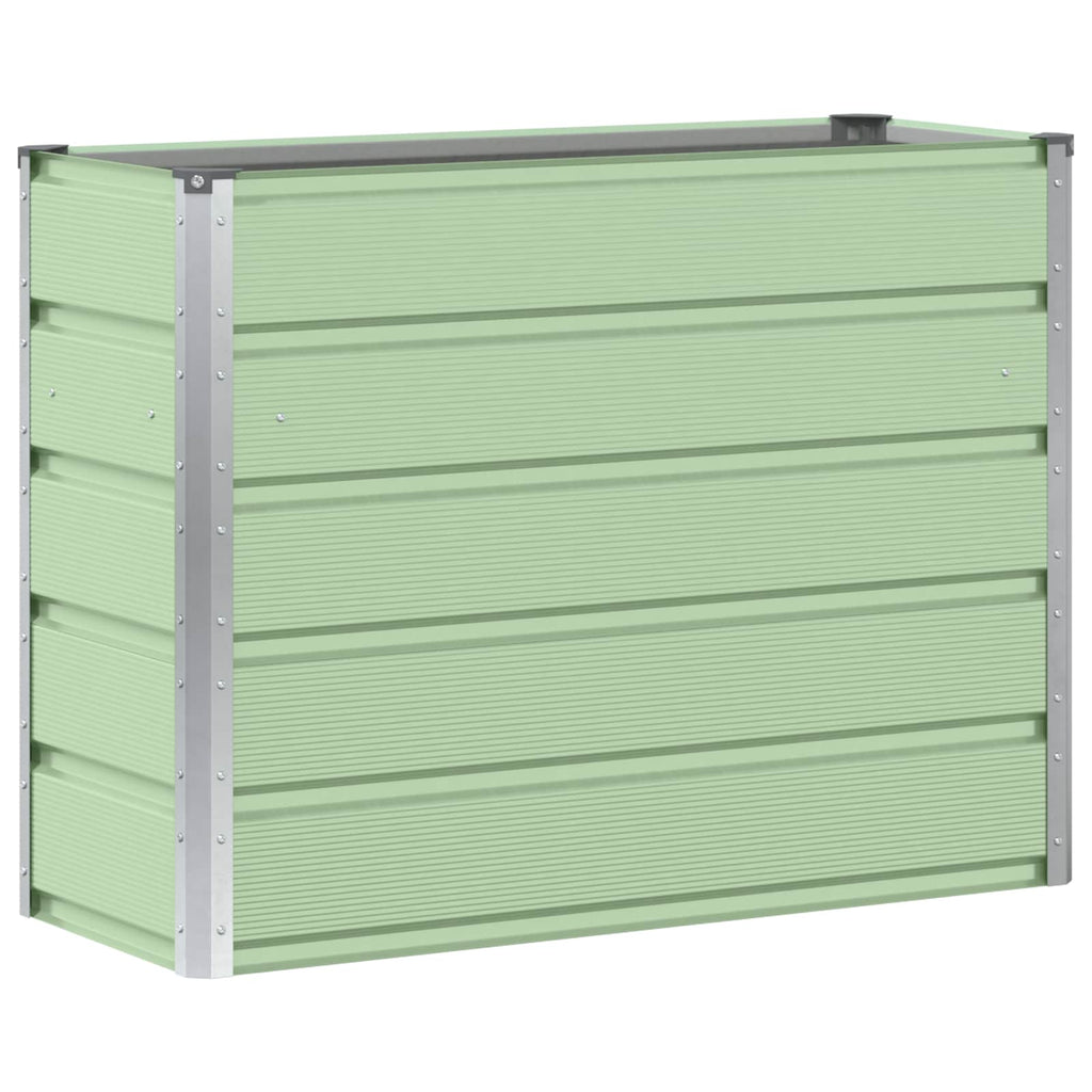 vidaXL Donica Zielony 100 x 40 x 75 cm Stal