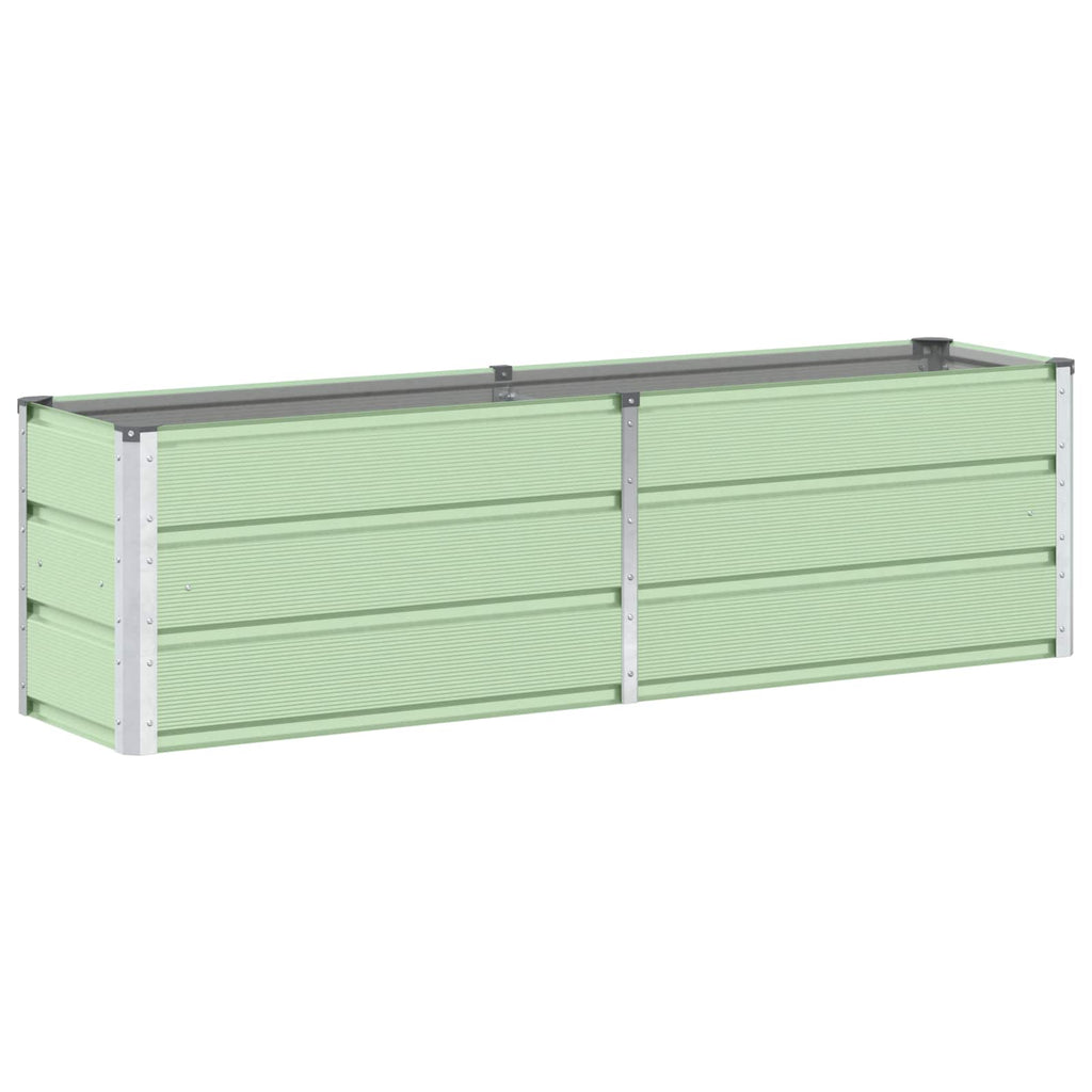 vidaXL Donica Zielony 160 x 40 x 45 cm Stal