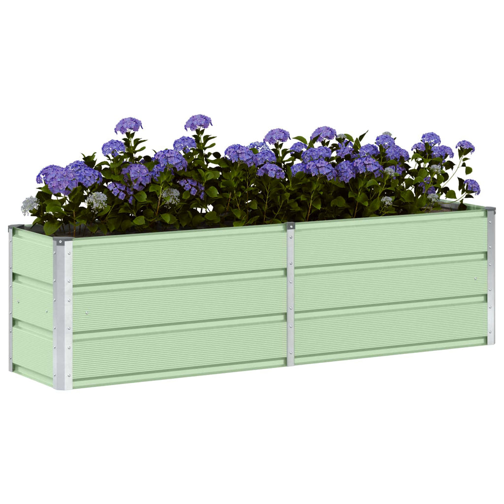 vidaXL Donica Zielony 160 x 40 x 45 cm Stal
