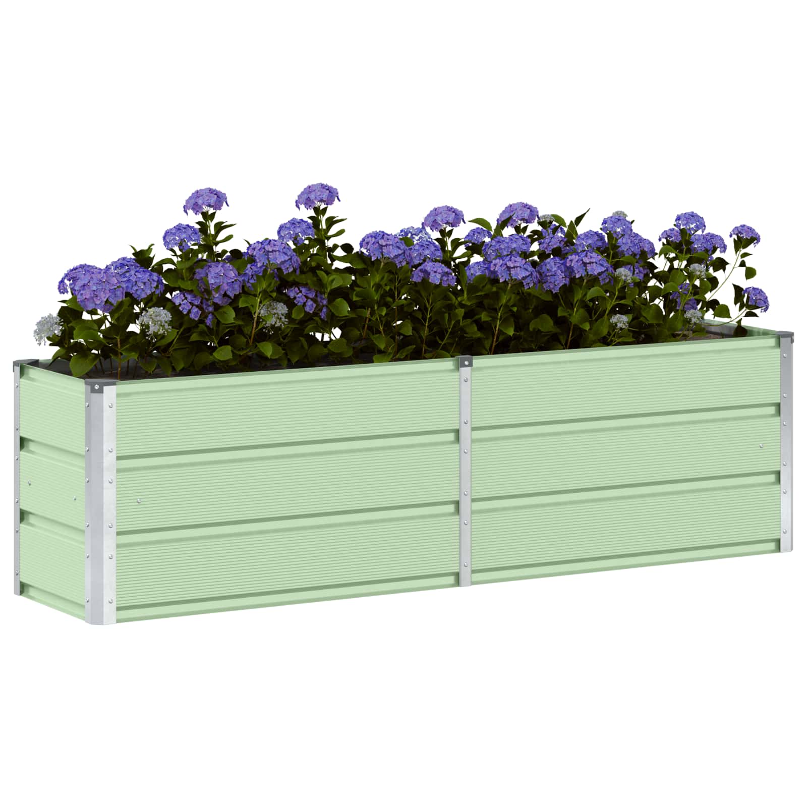 vidaXL Donica Zielony 160 x 40 x 45 cm Stal