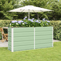 vidaXL Donica Zielony 160 x 40 x 75 cm Stal