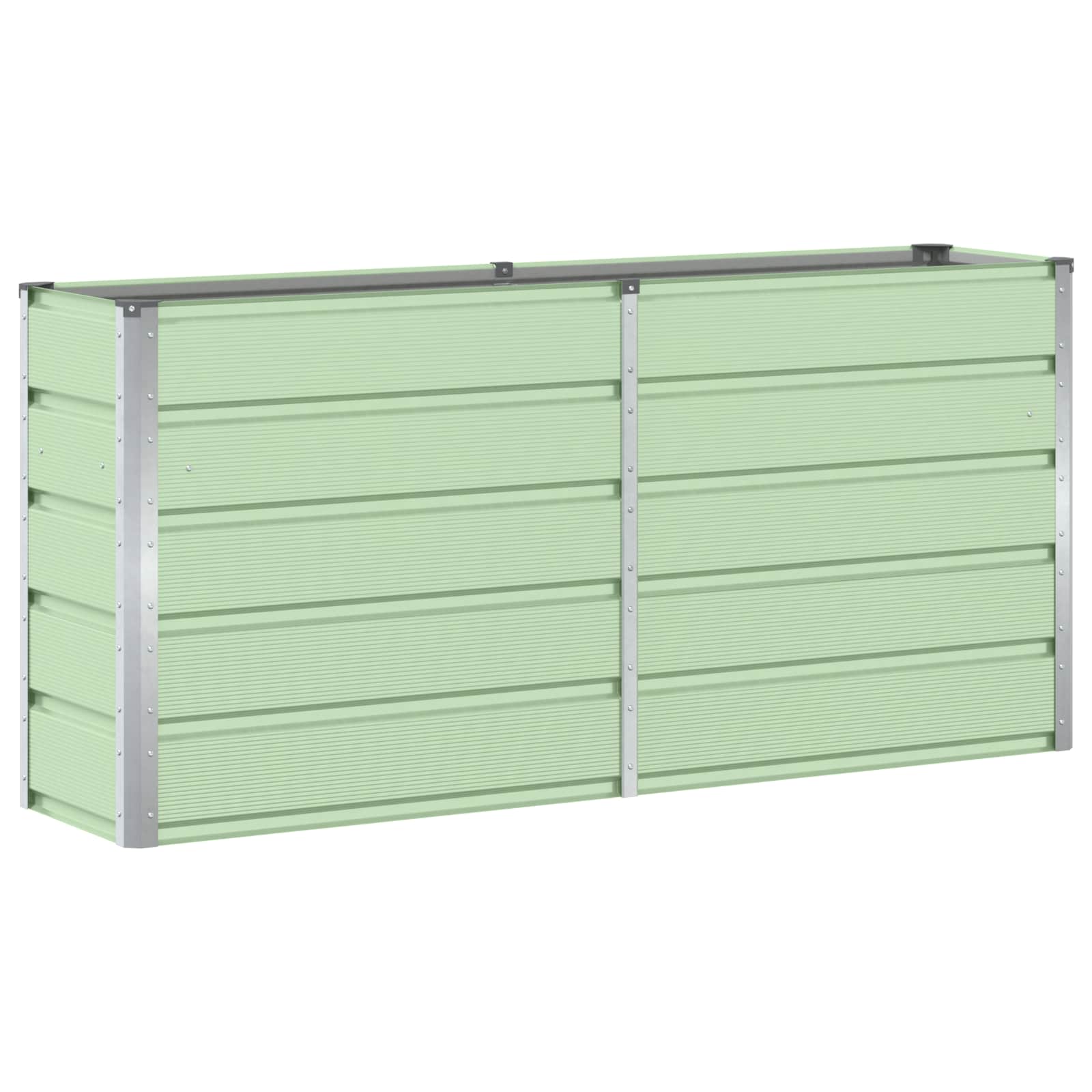 vidaXL Donica Zielony 160 x 40 x 75 cm Stal