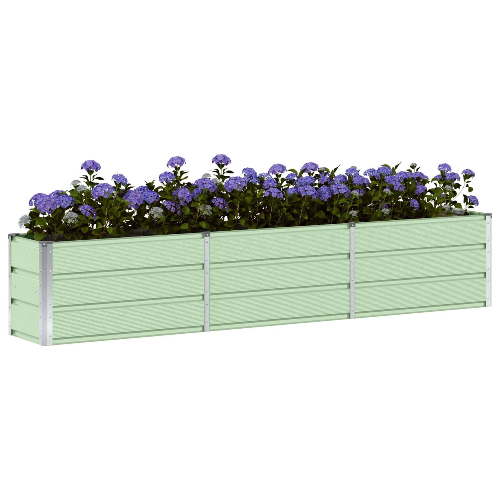 vidaXL Donica Zielony 240 x 40 x 45 cm Stal