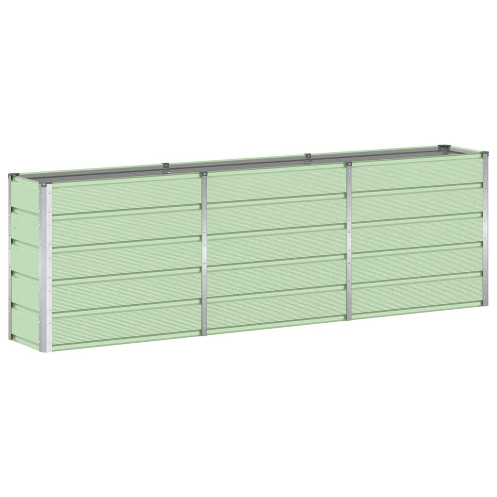 vidaXL Donica Zielony 240 x 40 x 75 cm Stal