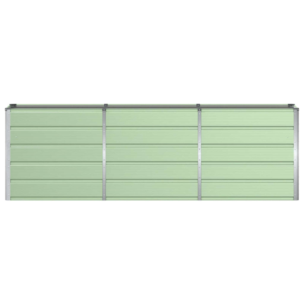 vidaXL Donica Zielony 240 x 40 x 75 cm Stal
