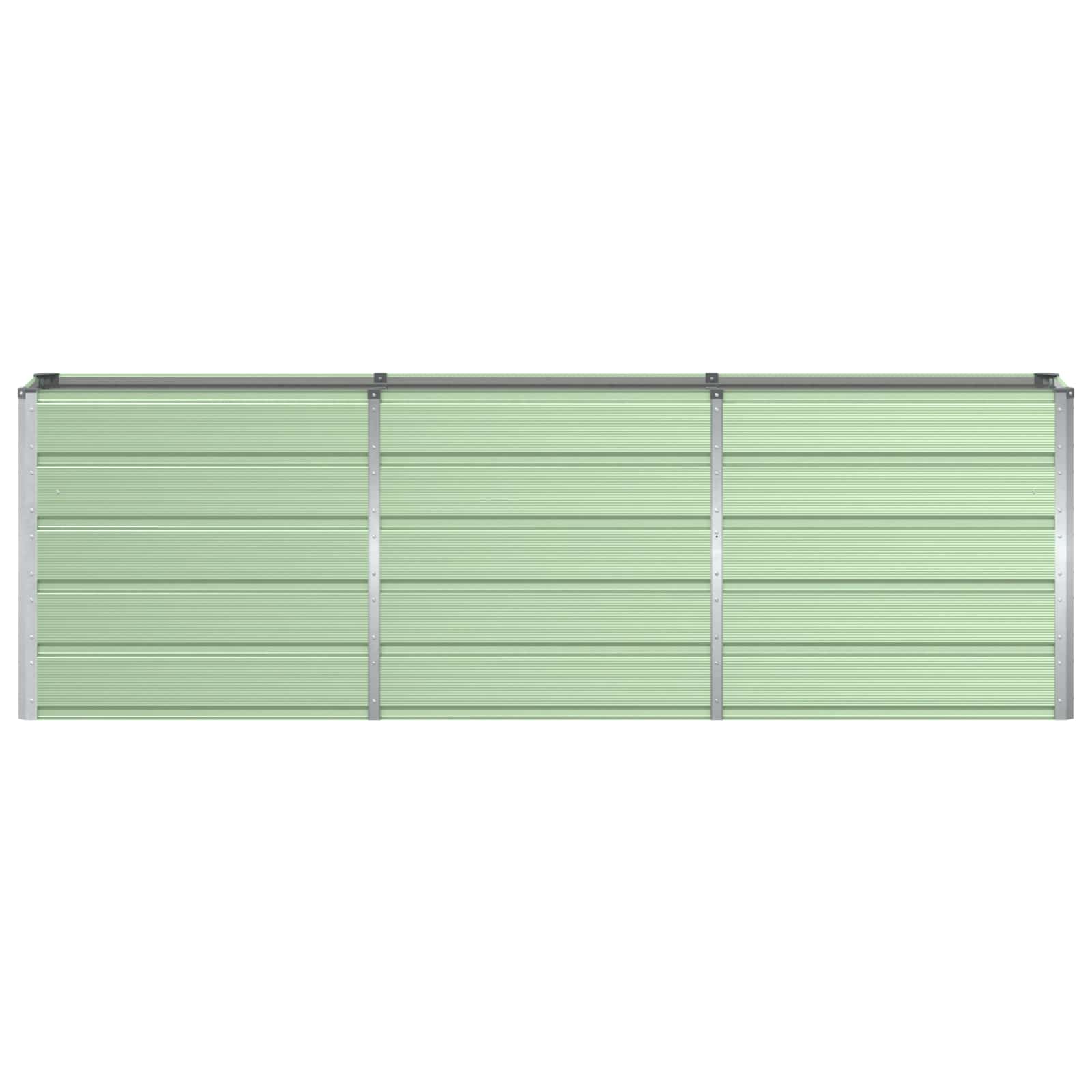 vidaXL Donica Zielony 240 x 40 x 75 cm Stal
