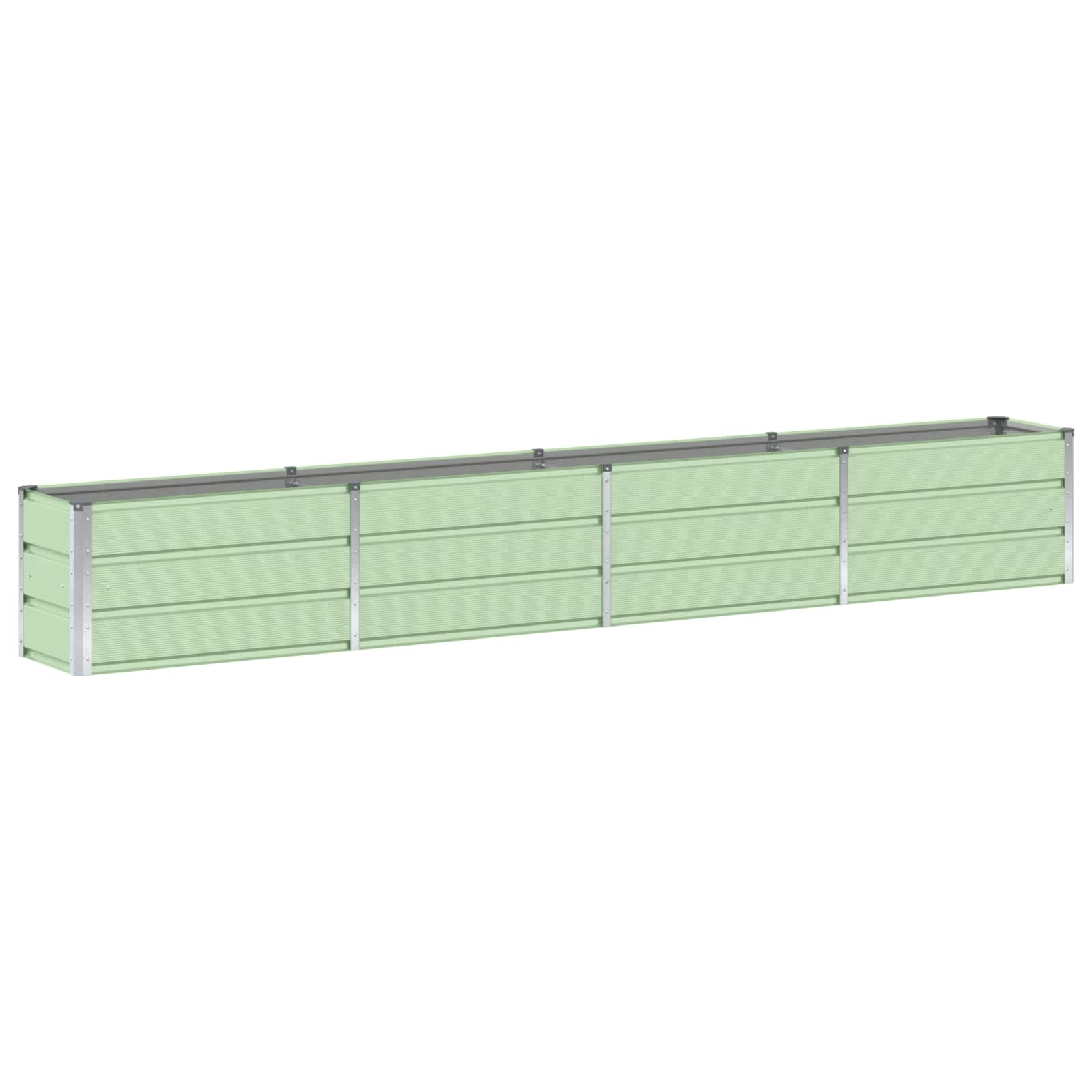 vidaXL Donica Zielony 320 x 40 x 45 cm Stal