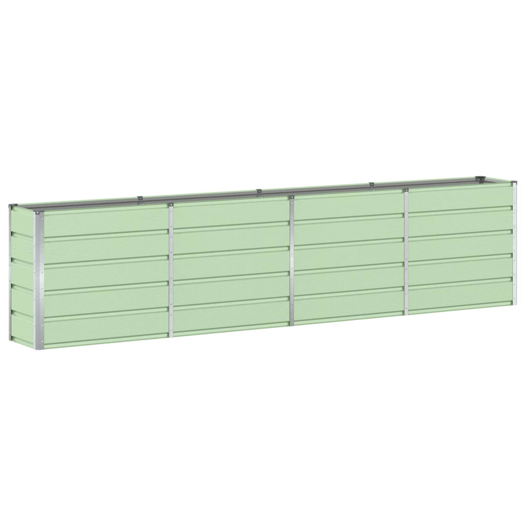 vidaXL Donica Zielony 320 x 40 x 75 cm Stal