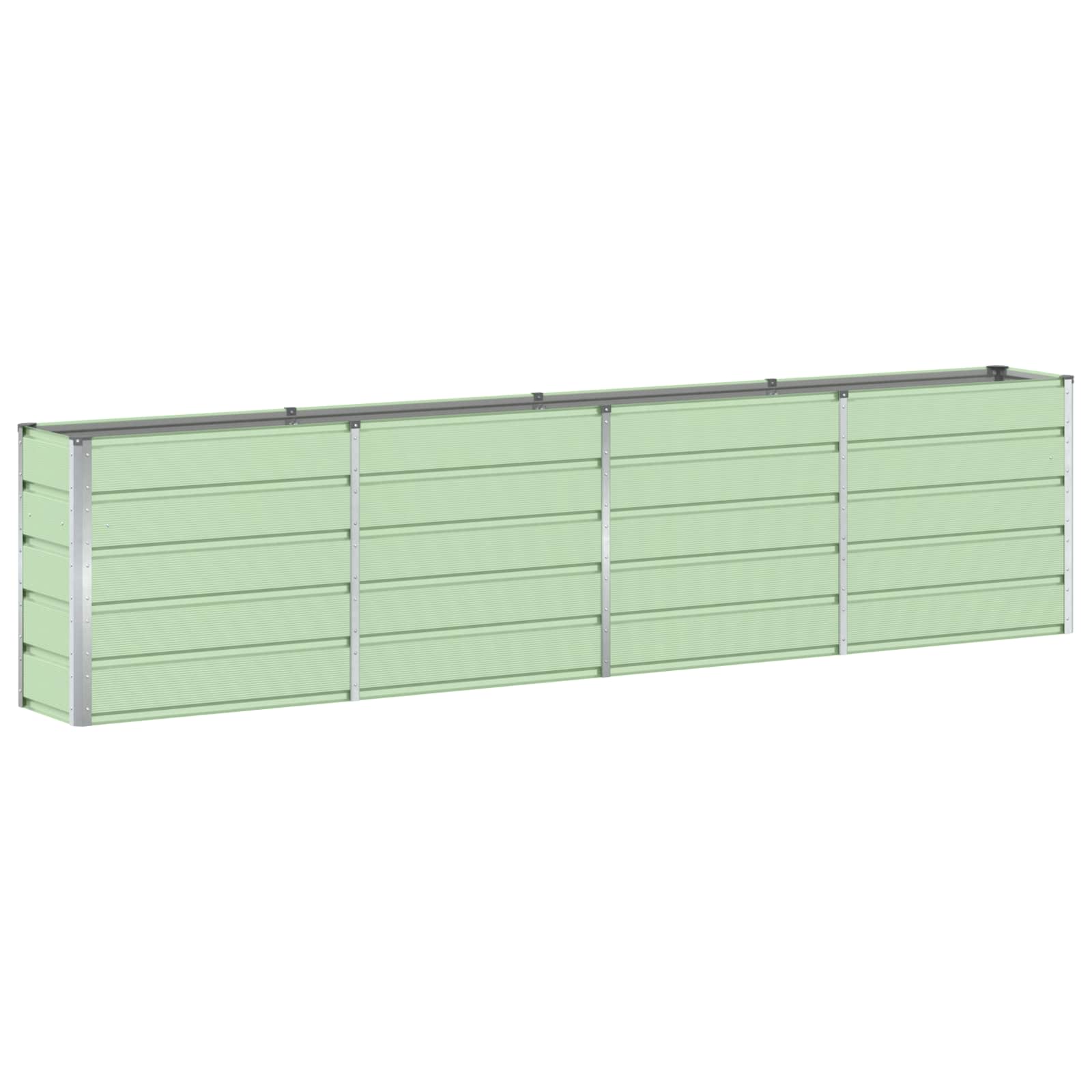 vidaXL Donica Zielony 320 x 40 x 75 cm Stal