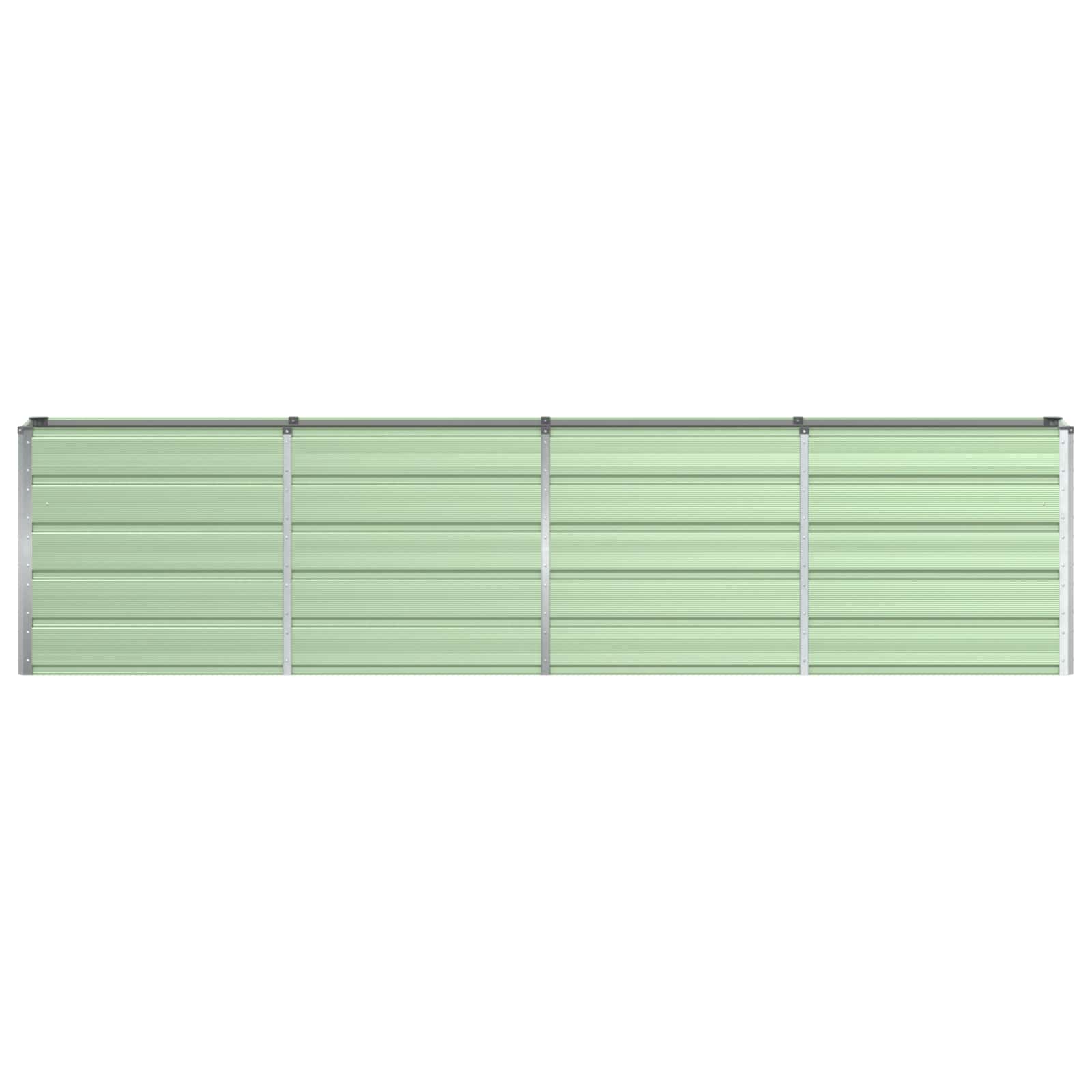 vidaXL Donica Zielony 320 x 40 x 75 cm Stal