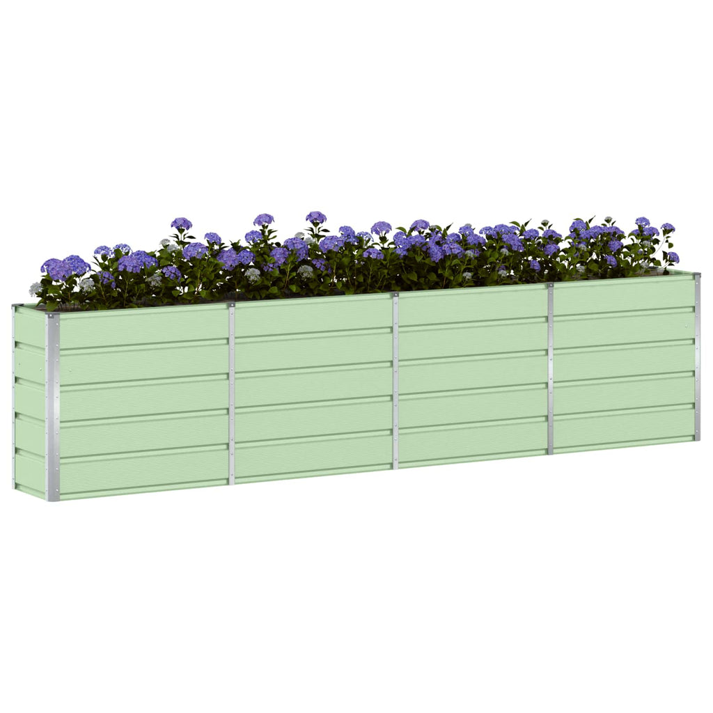 vidaXL Donica Zielony 320 x 40 x 75 cm Stal