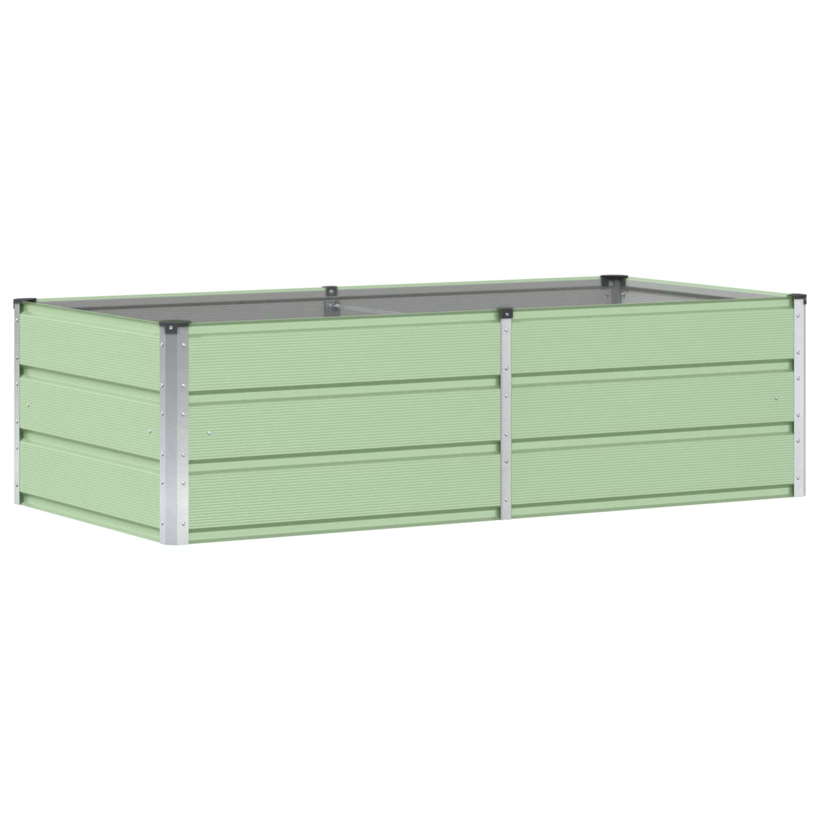 vidaXL Donica Zielony 160 x 80 x 45 cm Stal