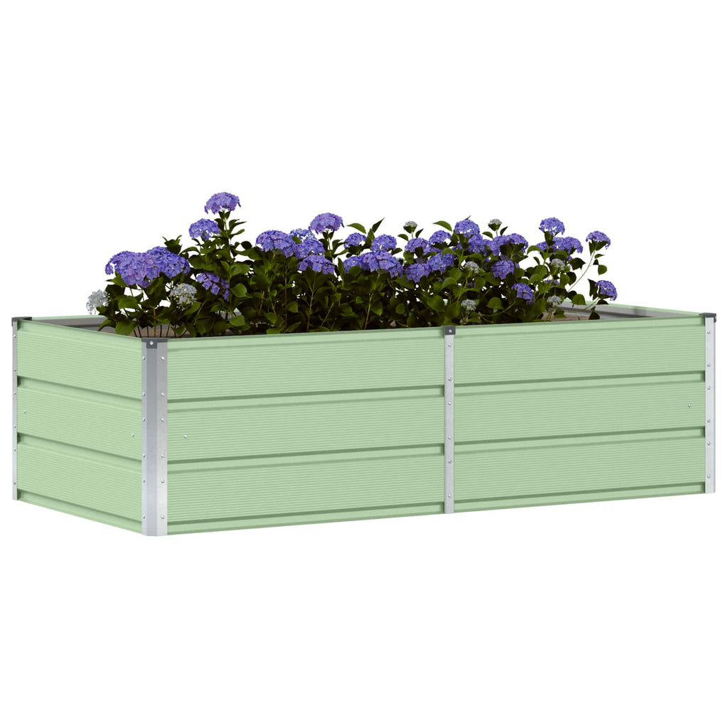 vidaXL Donica Zielony 160 x 80 x 45 cm Stal