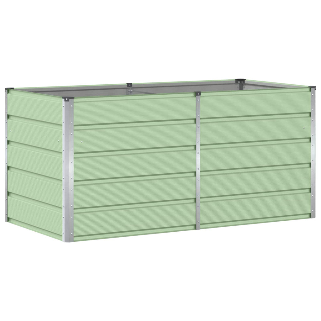vidaXL Donica Zielony 160 x 80 x 75 cm Stal