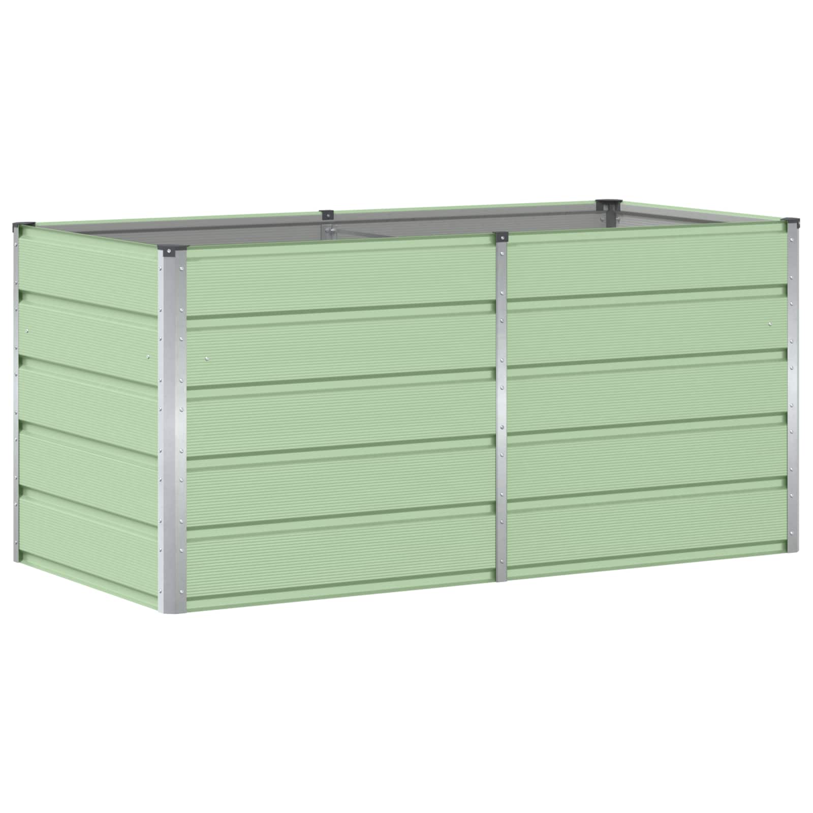 vidaXL Donica Zielony 160 x 80 x 75 cm Stal