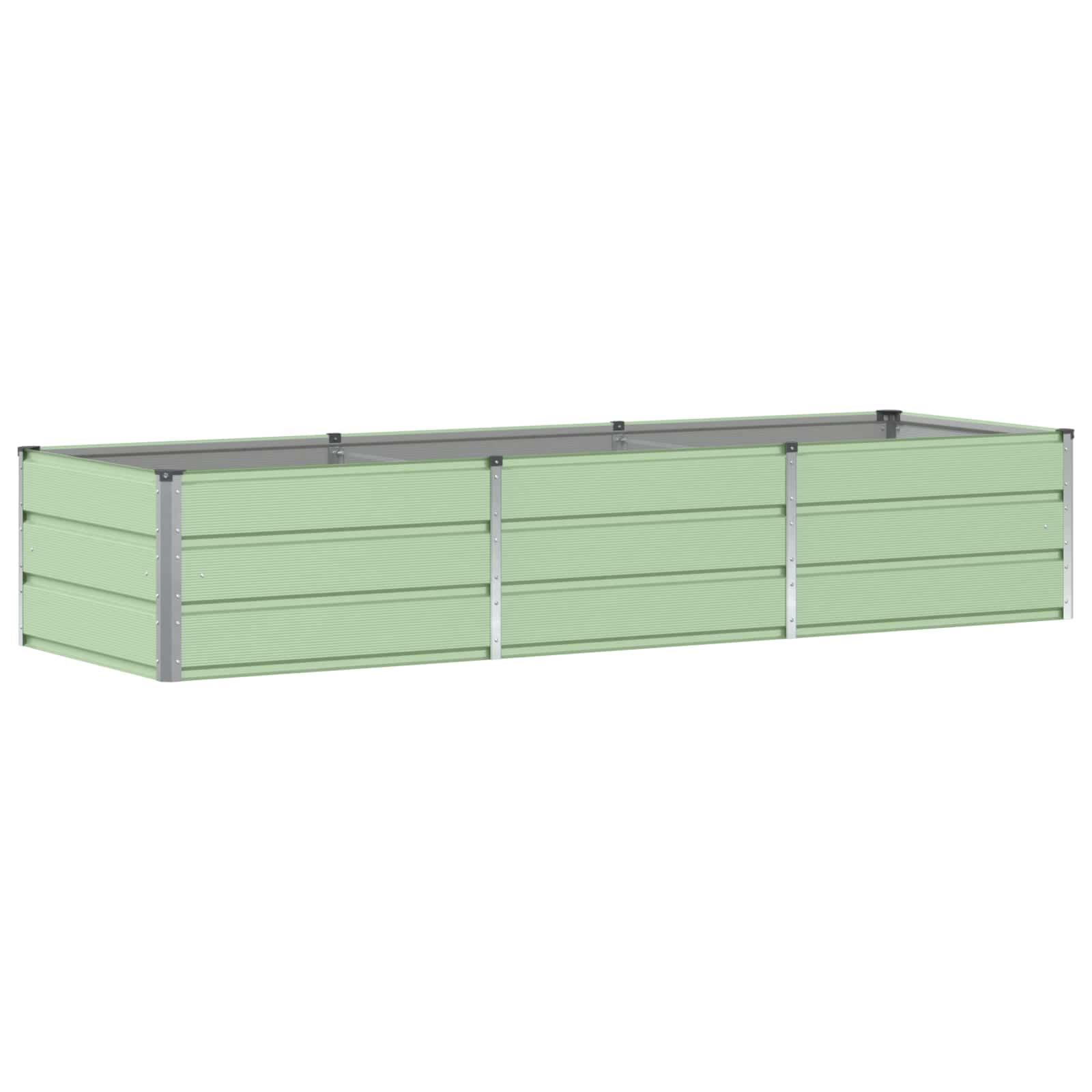 vidaXL Donica Zielony 240 x 80 x 45 cm Stal