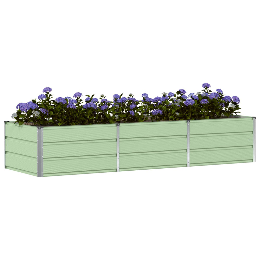vidaXL Donica Zielony 240 x 80 x 45 cm Stal