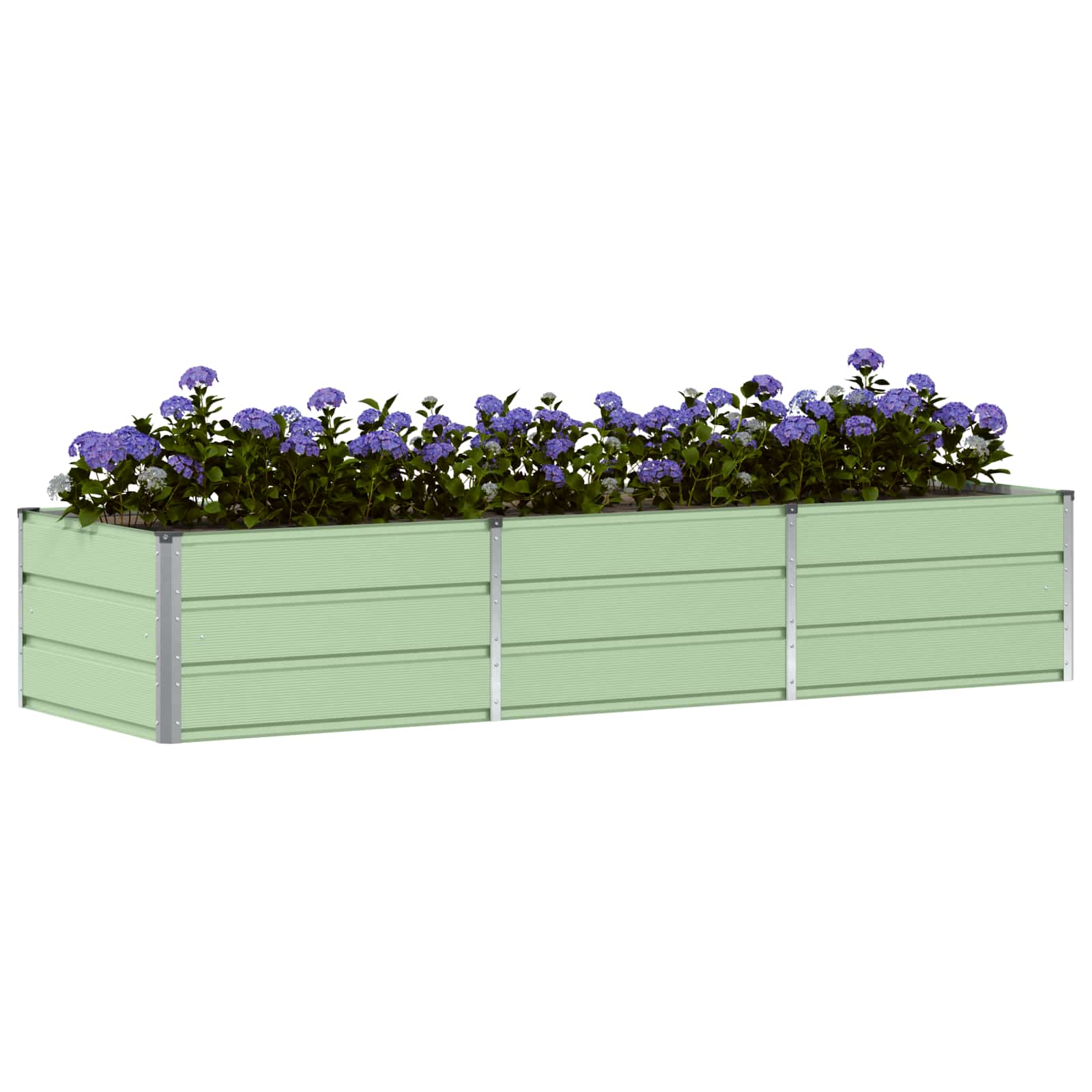 vidaXL Donica Zielony 240 x 80 x 45 cm Stal