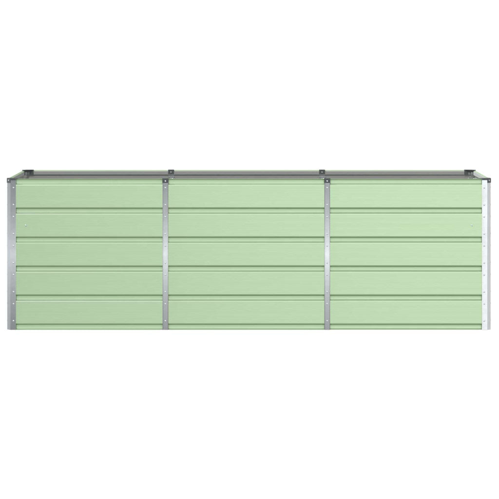 vidaXL Donica Zielony 240 x 80 x 75 cm Stal