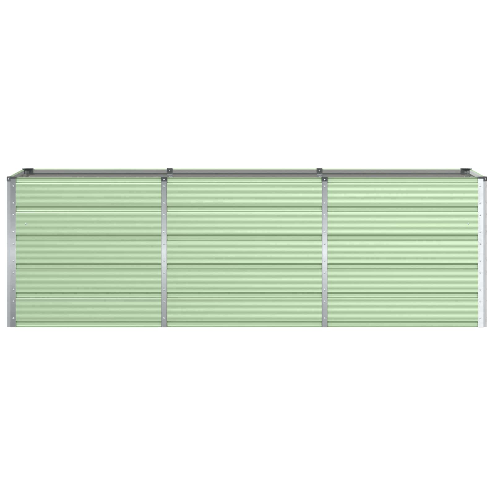 vidaXL Donica Zielony 240 x 80 x 75 cm Stal