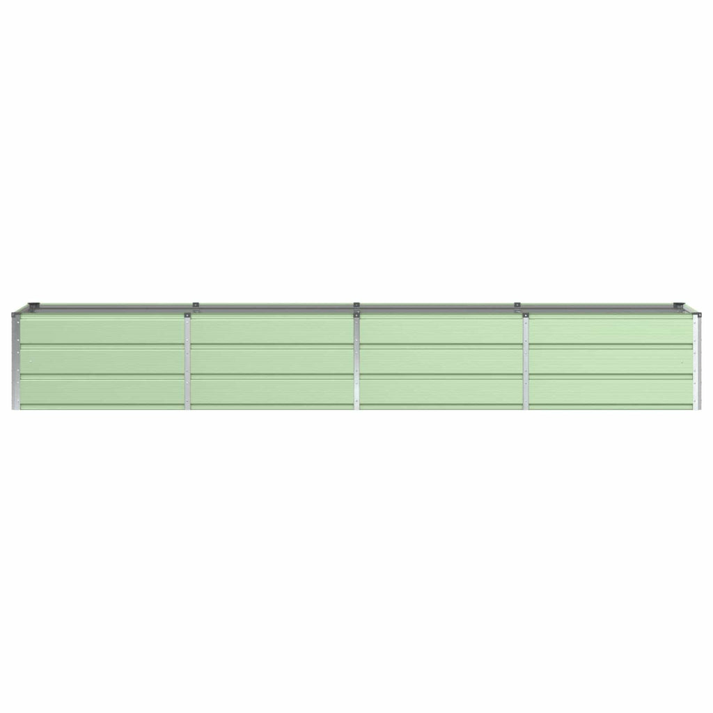 vidaXL Donica Zielony 320 x 80 x 45 cm Stal