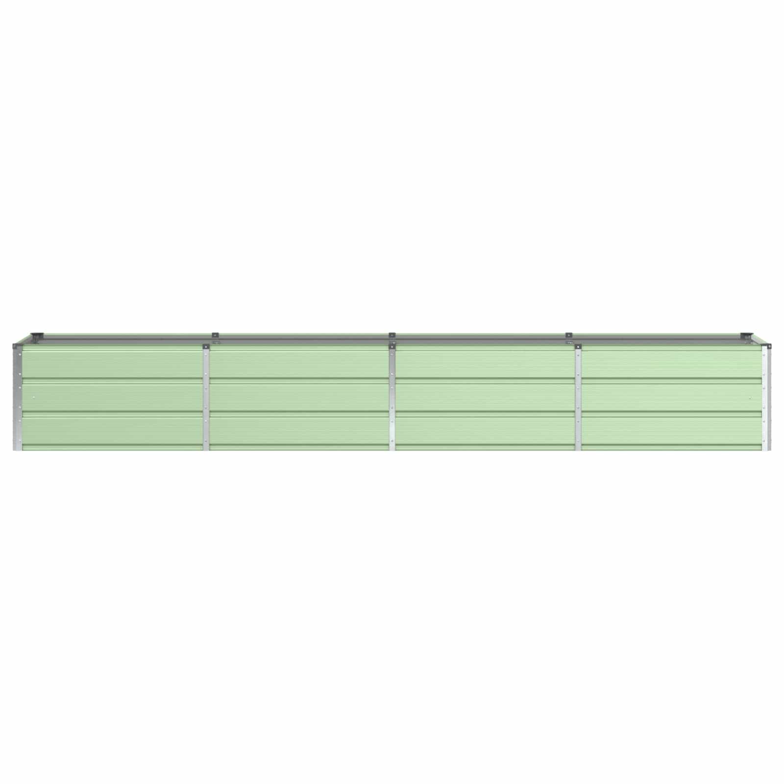 vidaXL Donica Zielony 320 x 80 x 45 cm Stal