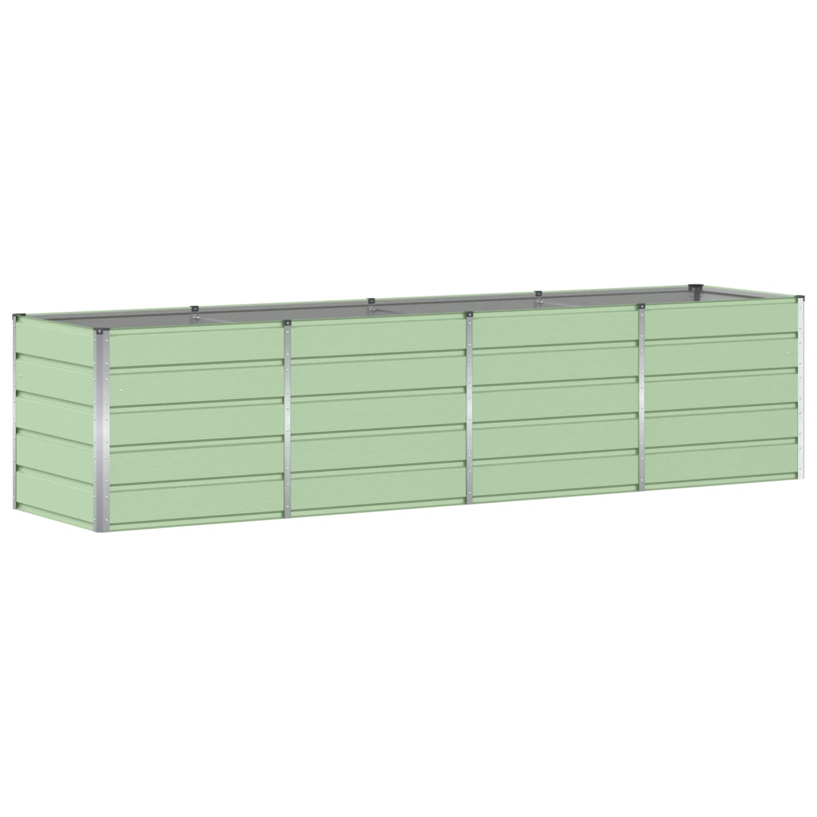 vidaXL Donica Zielony 320 x 80 x 75 cm Stal