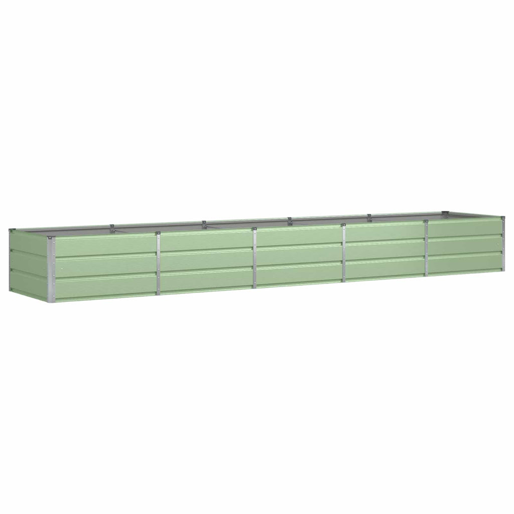 vidaXL Donica Zielony 400 x 80 x 45 cm Stal