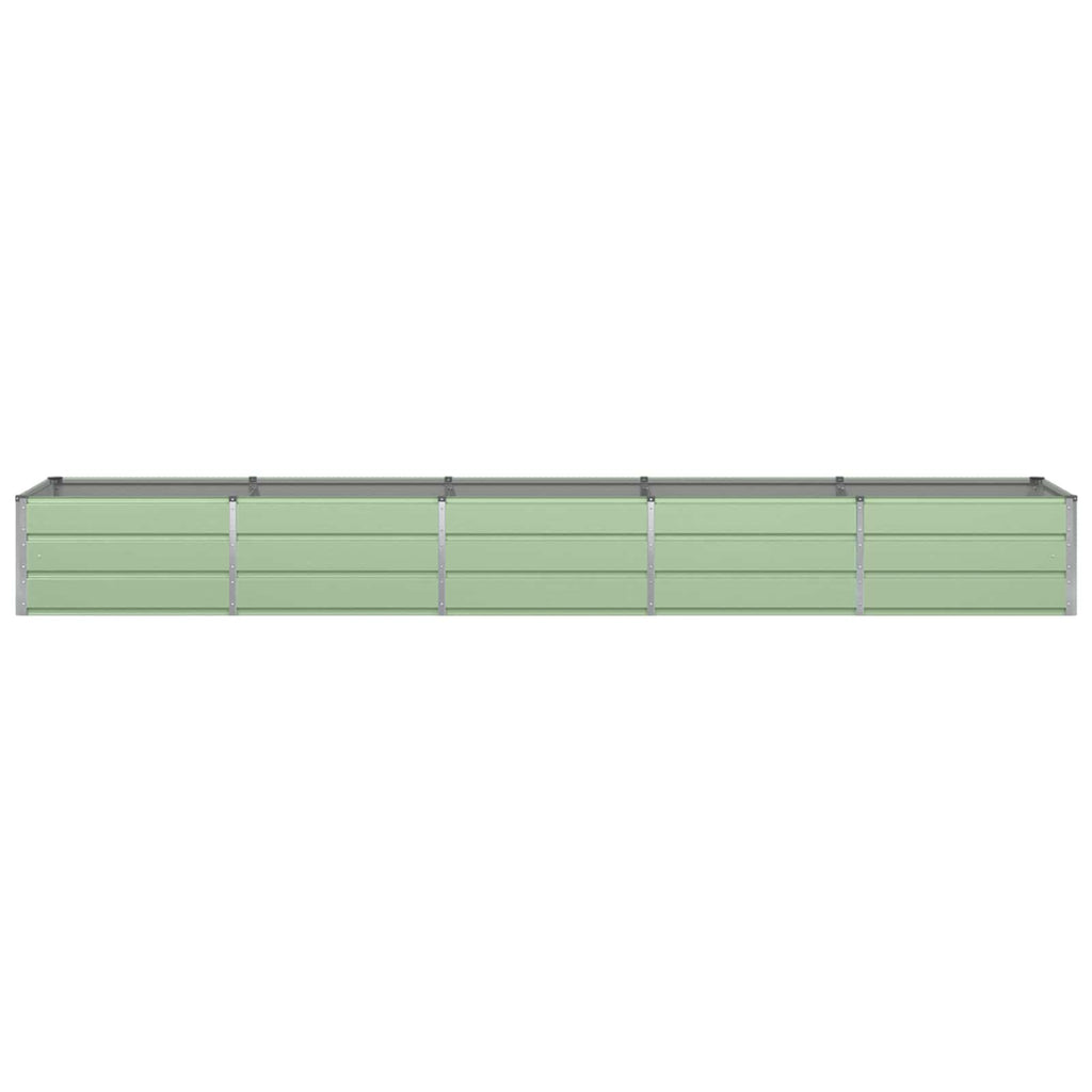 vidaXL Donica Zielony 400 x 80 x 45 cm Stal